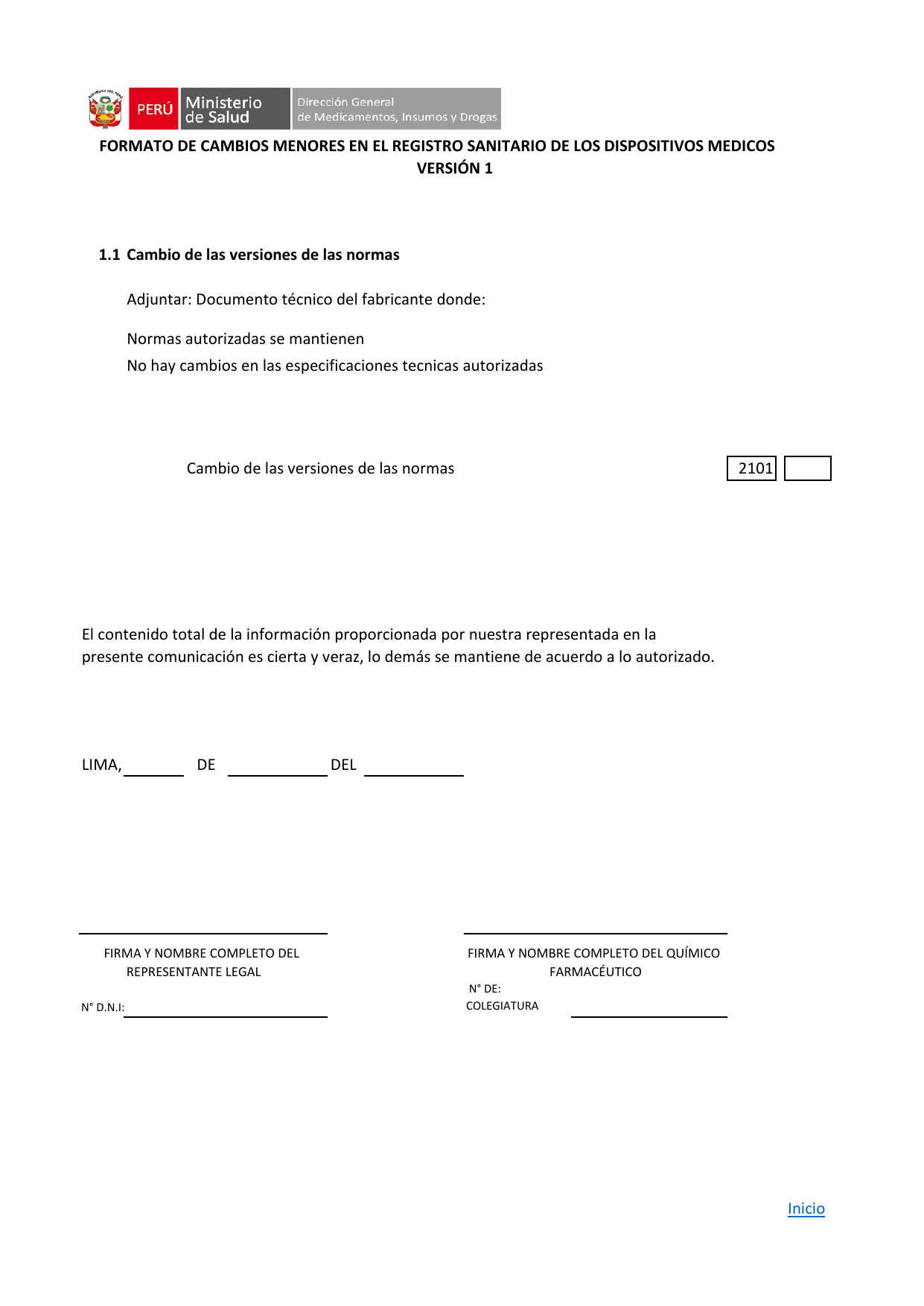 DIGEMID minor-change form, Version 1 — original PDF page 4