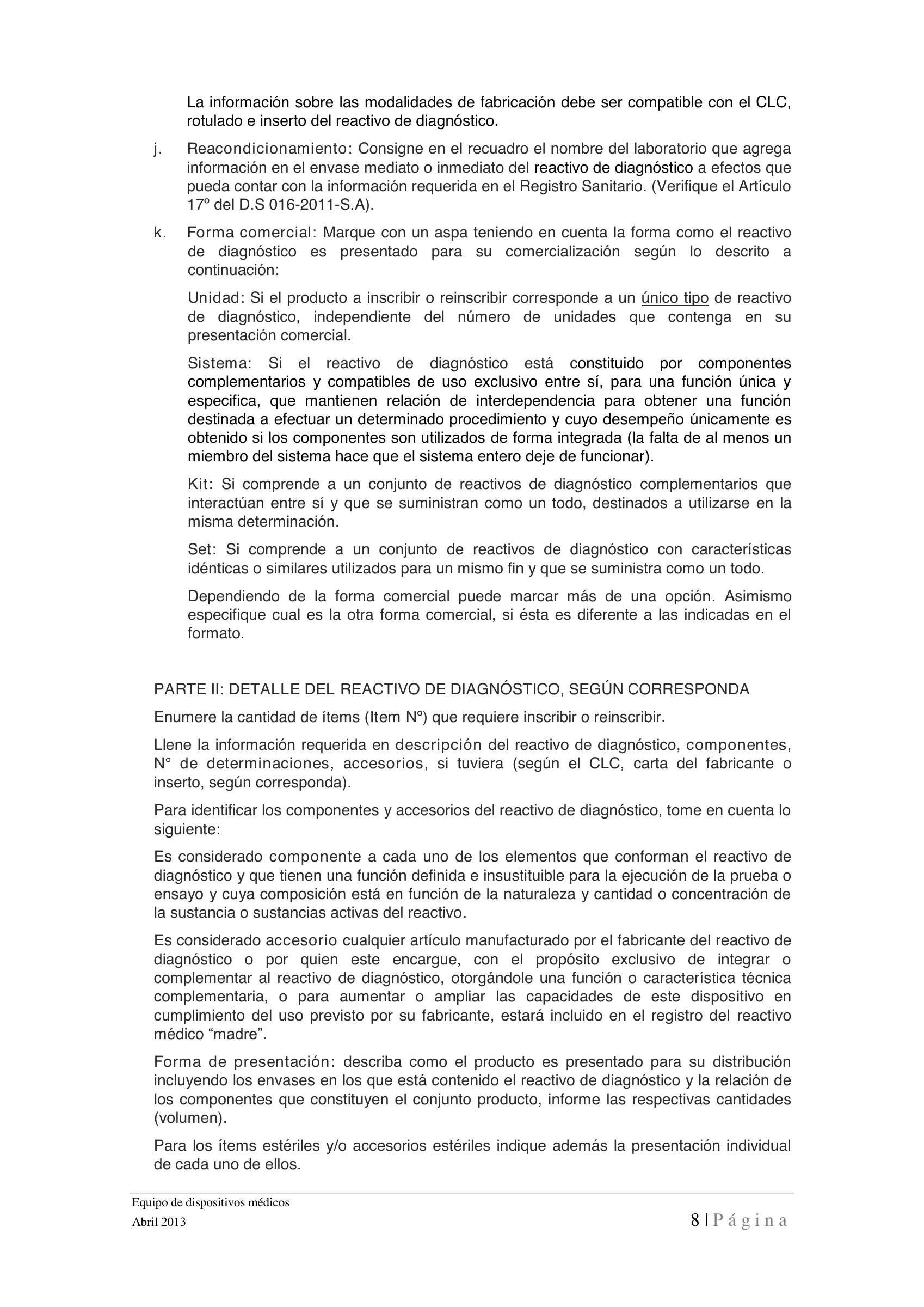 Instructivo de detalle — Abril2013 — original official PDF page 8; complete source layout retained