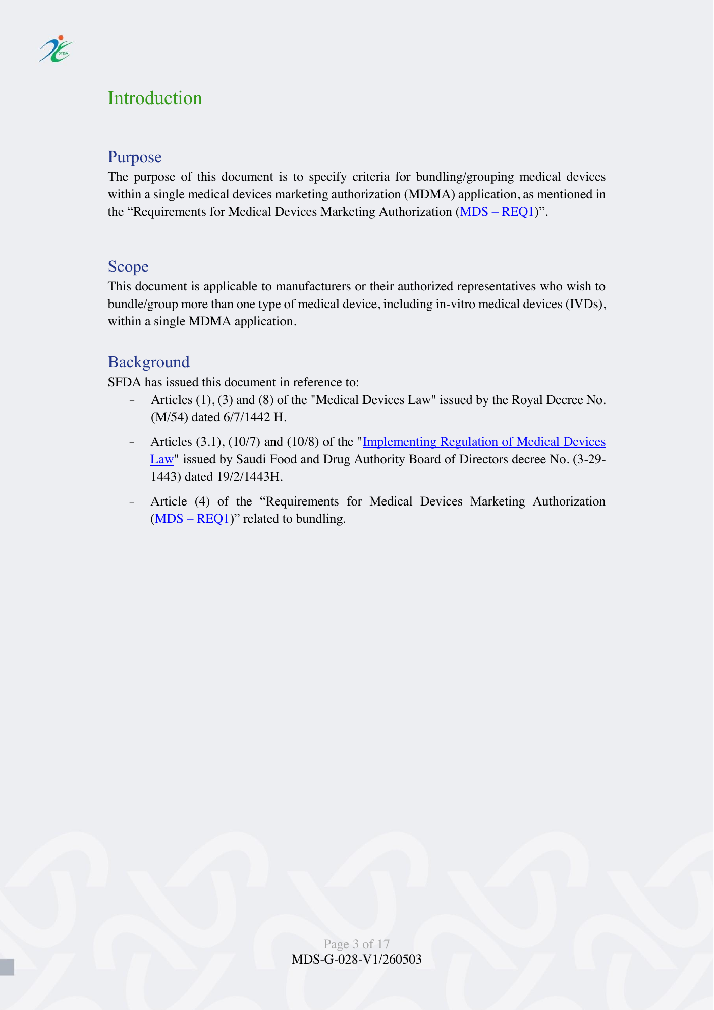 MDS-G-028-V1/260503 — official PDF page 3