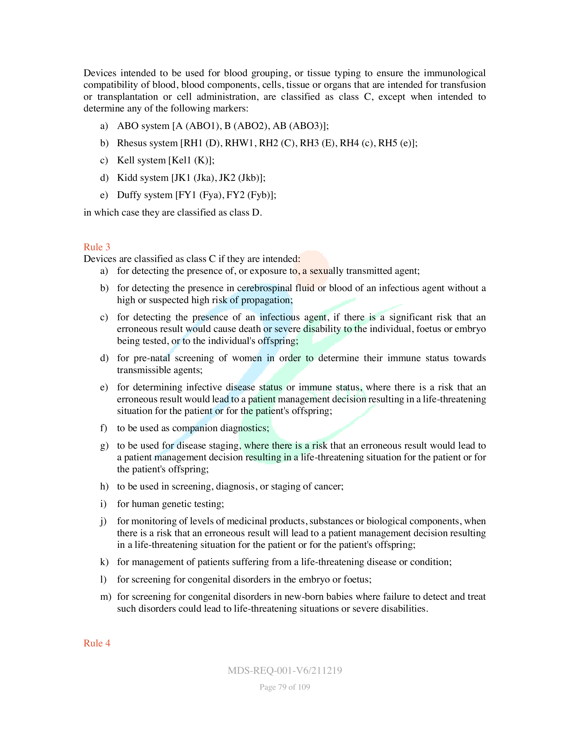 MDS-REQ-001-V6/211219 — original official PDF page 79; complete source layout retained