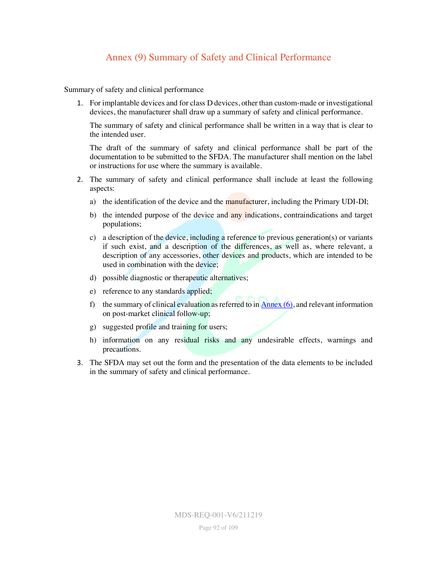 MDS-REQ-001-V6/211219 — original official PDF page 92; complete source layout retained