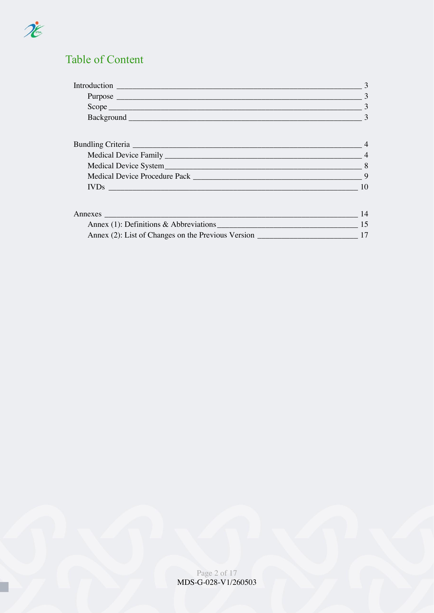 MDS-G-028-V1/260503 — official PDF page 2