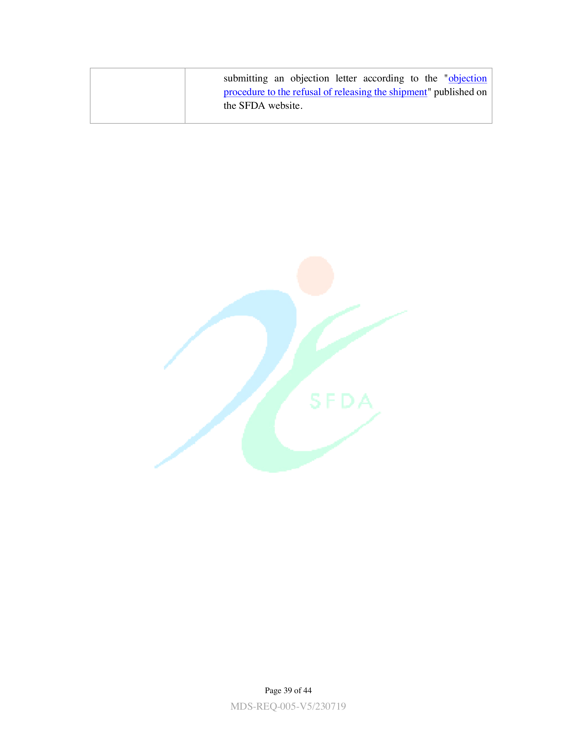 MDS-REQ5 — original official PDF page 39; complete source layout retained