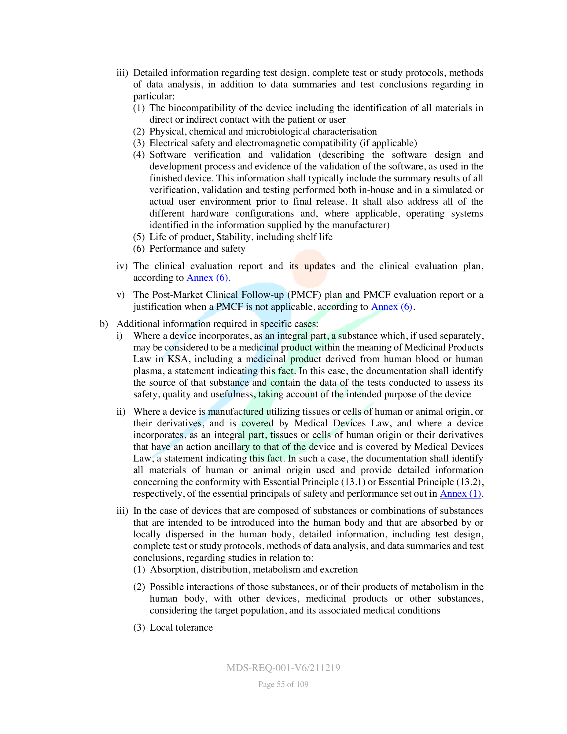 MDS-REQ-001-V6/211219 — original official PDF page 55; complete source layout retained