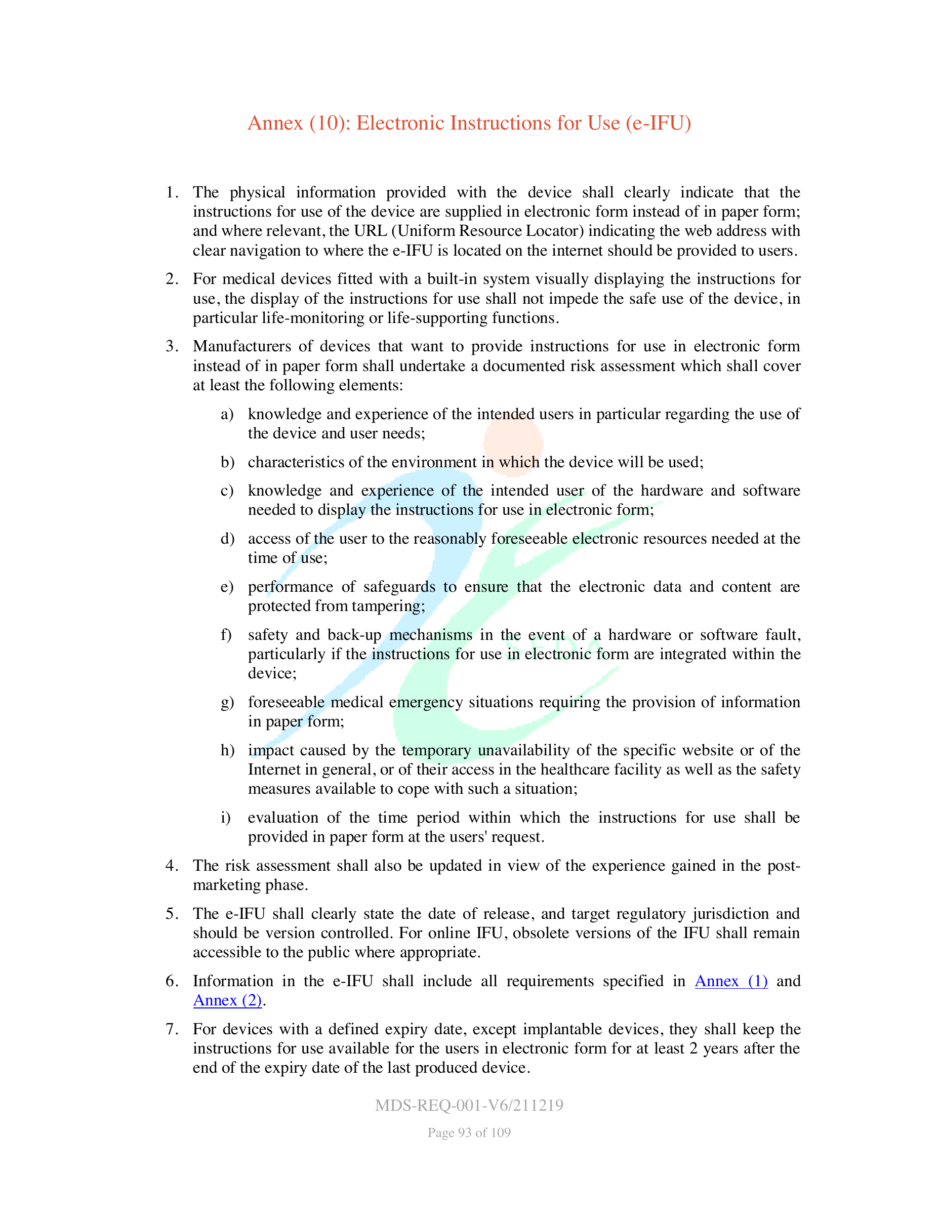 MDS-REQ-001-V6/211219 — original official PDF page 93; complete source layout retained