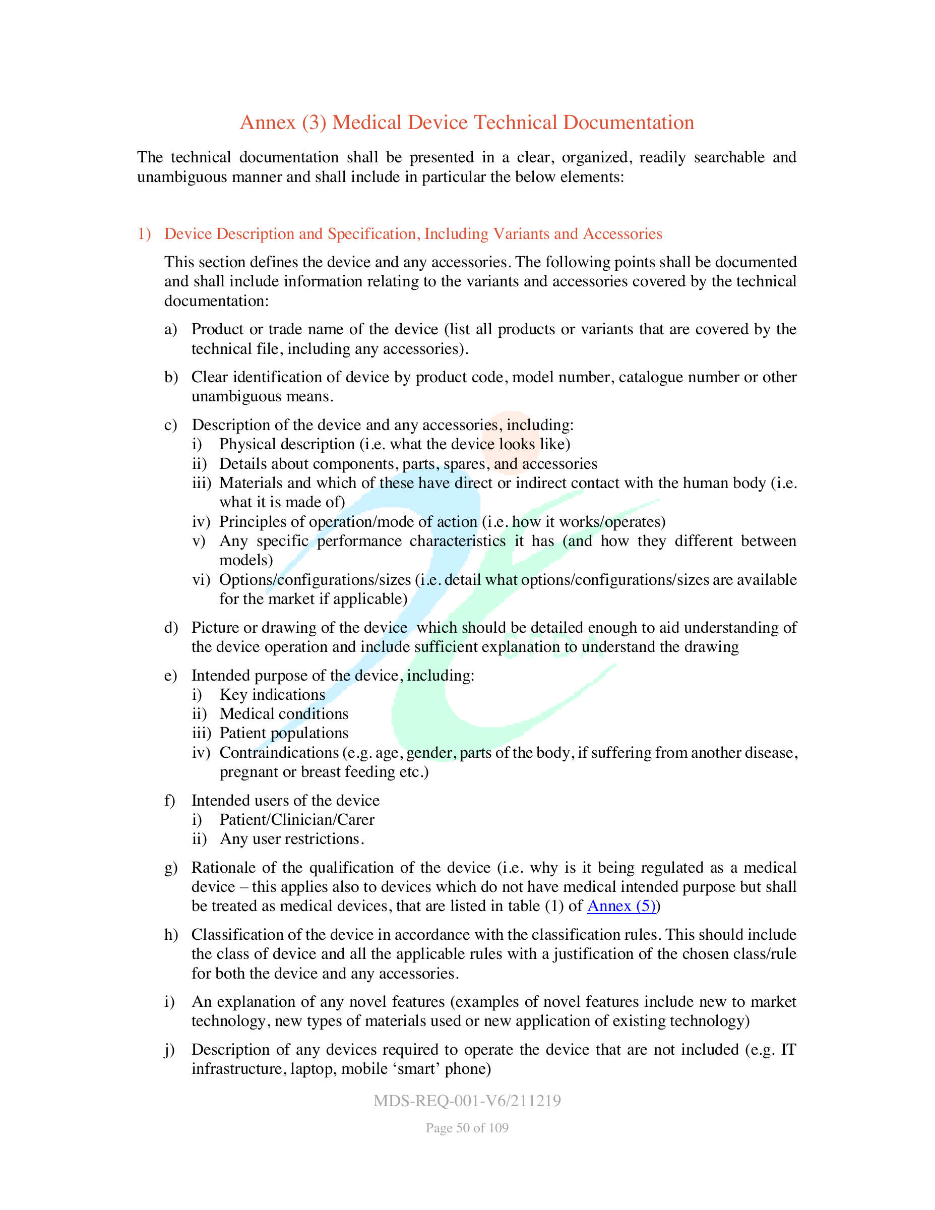 MDS-REQ-001-V6/211219 — original official PDF page 50; complete source layout retained
