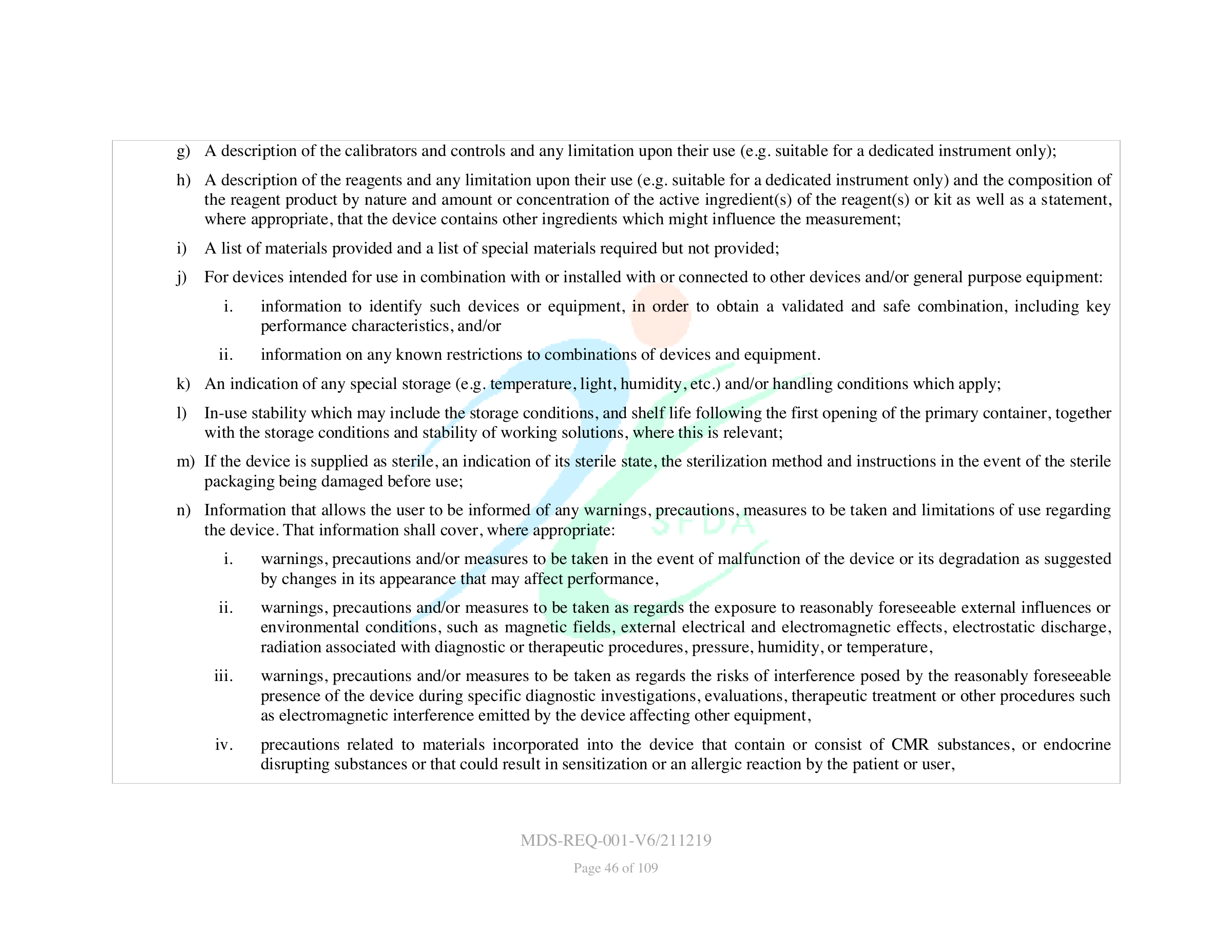 MDS-REQ-001-V6/211219 — original official PDF page 46; complete source layout retained