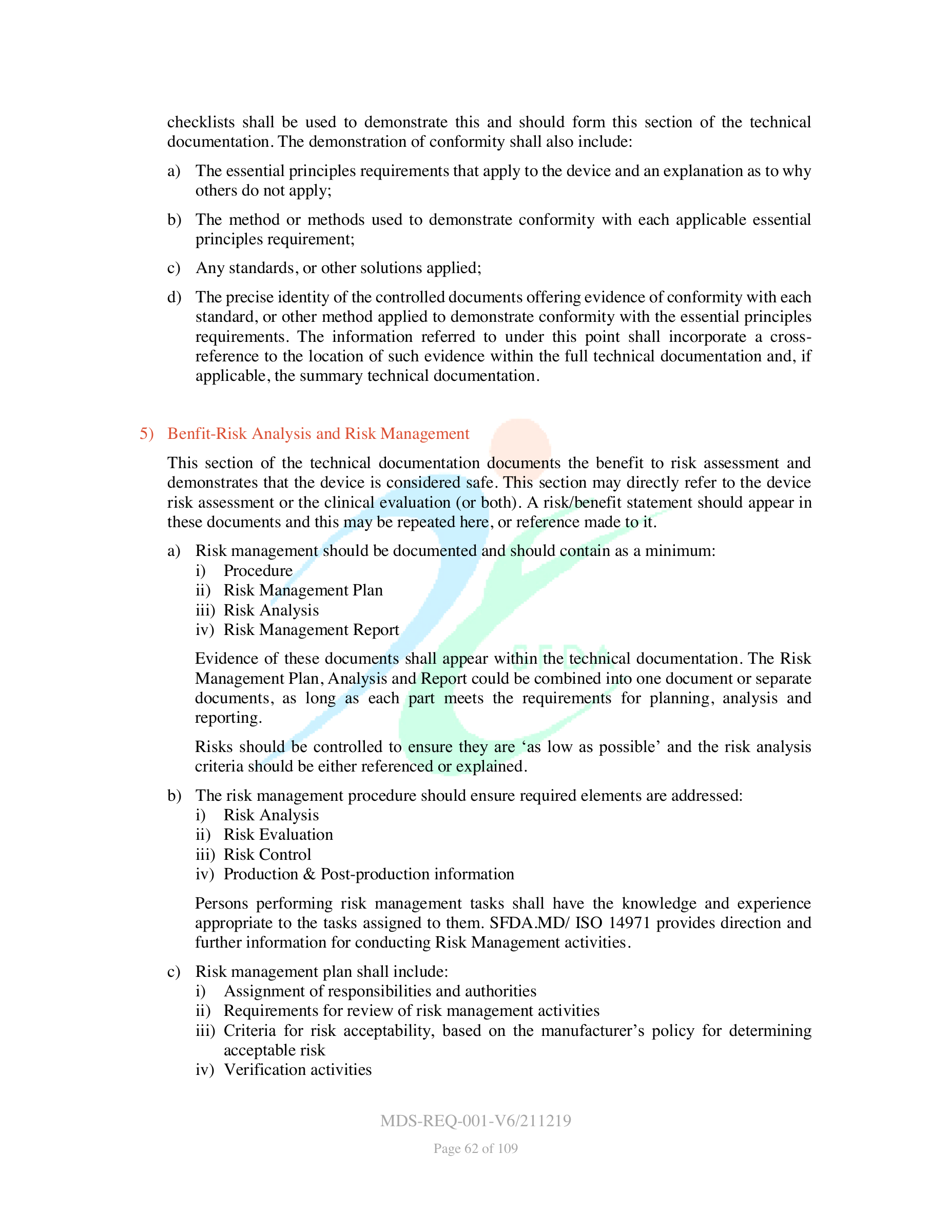 MDS-REQ-001-V6/211219 — original official PDF page 62; complete source layout retained