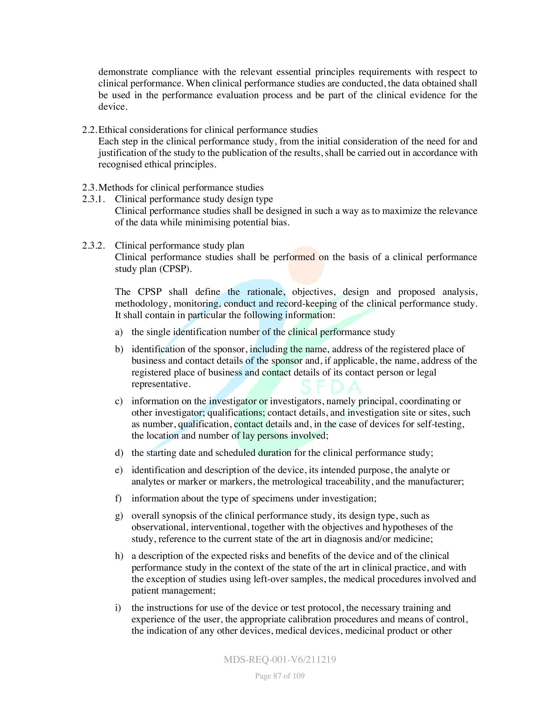 MDS-REQ-001-V6/211219 — original official PDF page 87; complete source layout retained