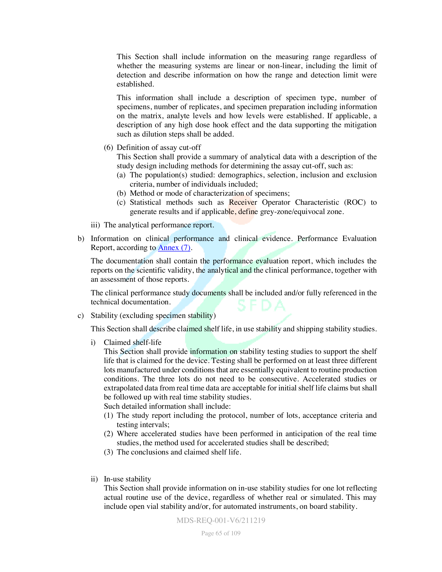 MDS-REQ-001-V6/211219 — original official PDF page 65; complete source layout retained