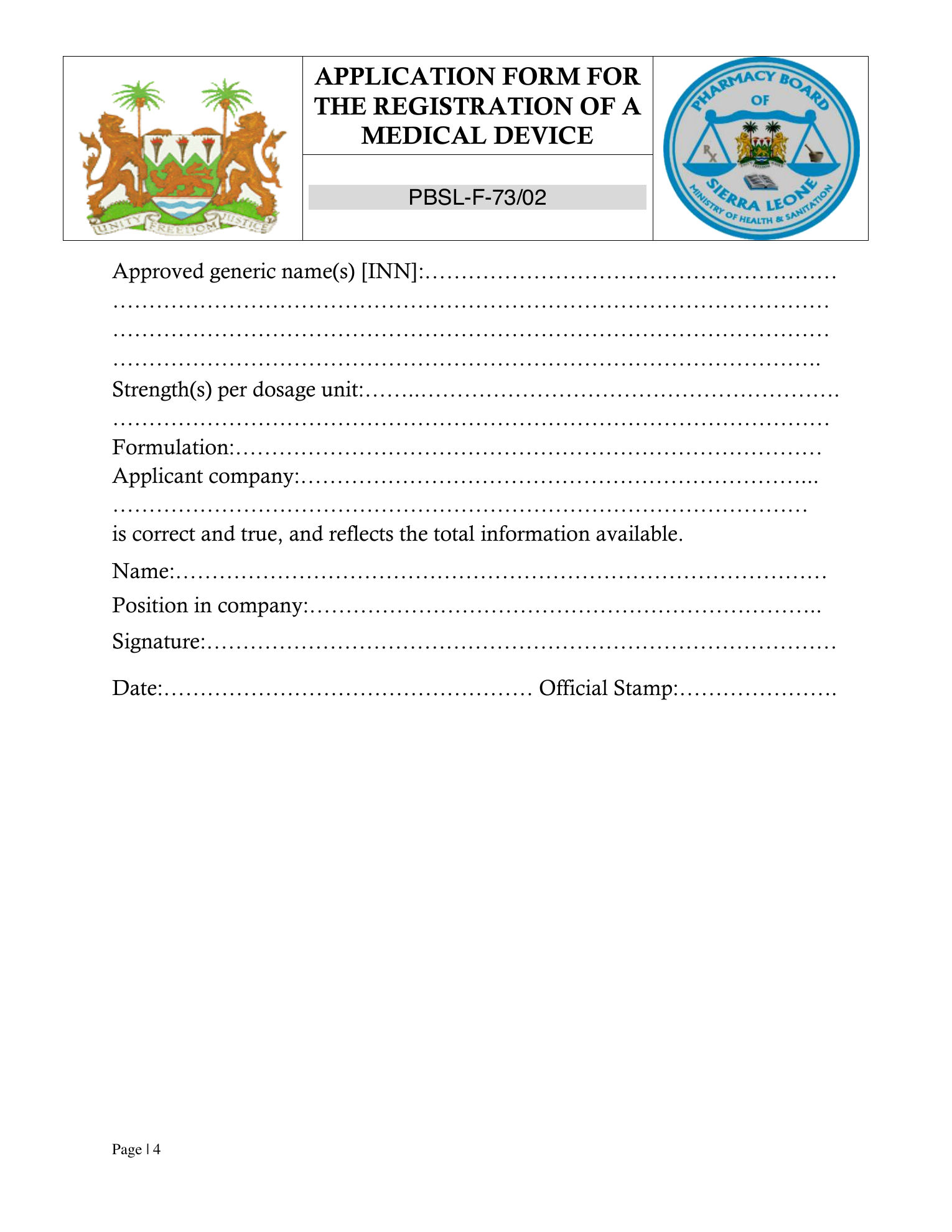 Original PDF page 4 — retained source fields, tables and layout.
