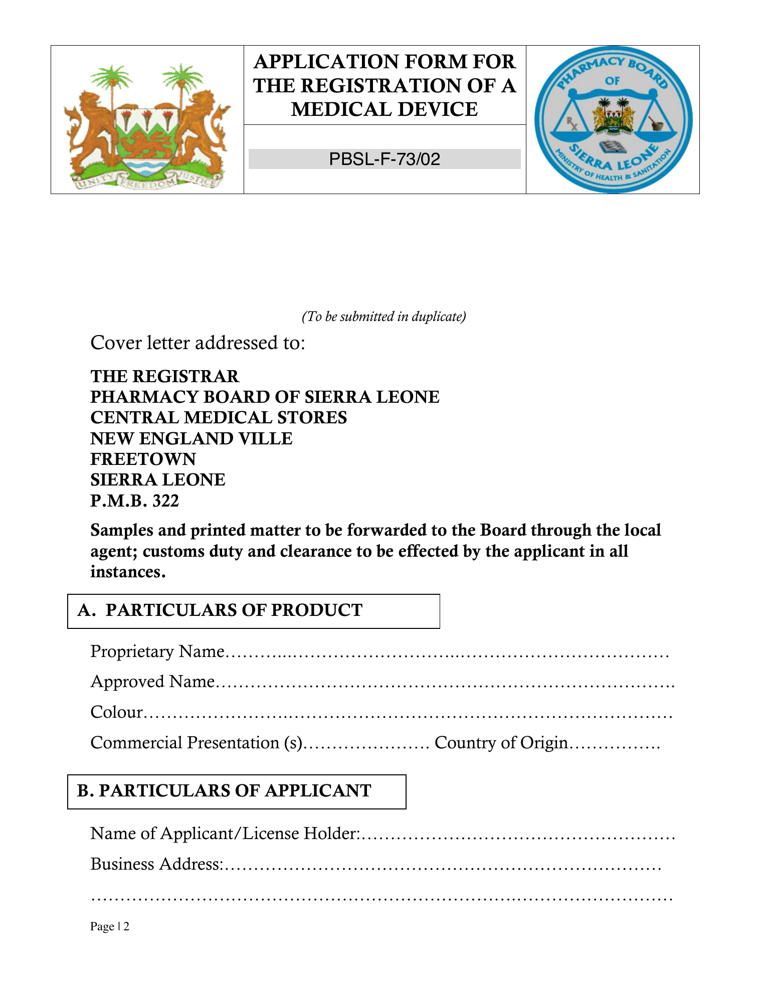 Original PDF page 2 — retained source fields, tables and layout.