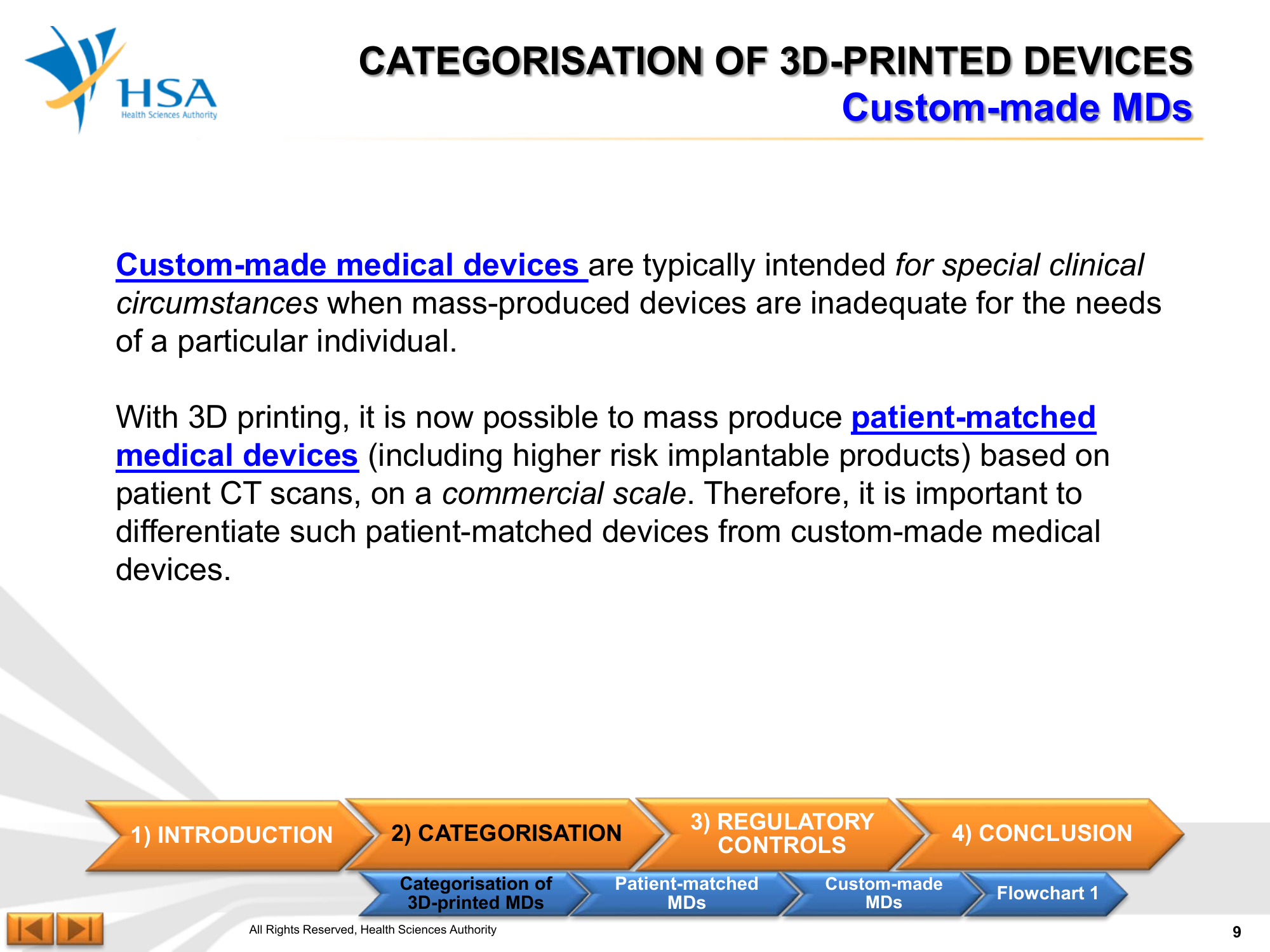 Regulatory Guideline for 3D-Printed Medical Devices — official PDF page 9; original table columns, symbols and diagram connections