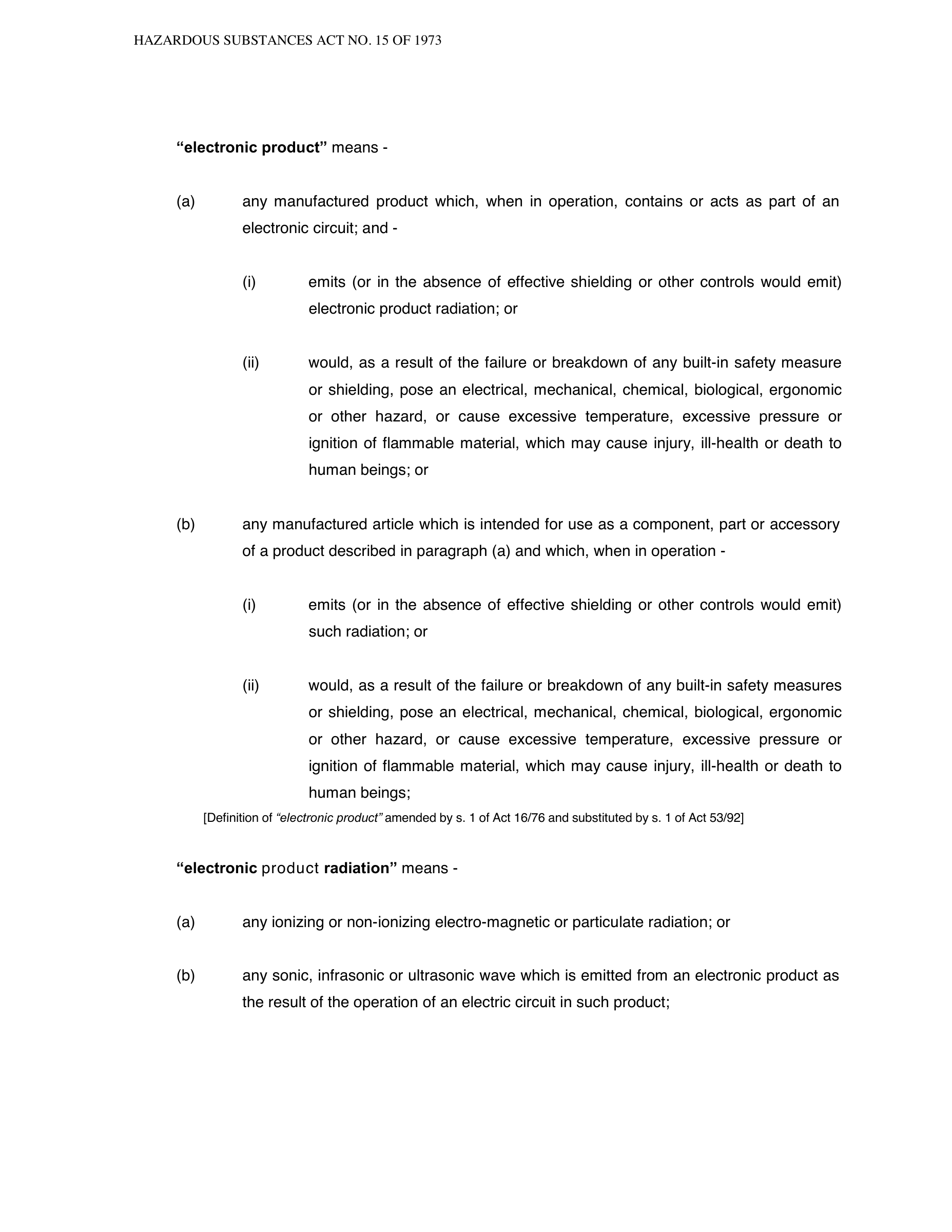 Hazardous Substances Act 15 of 1973 — complete original official PDF page 4