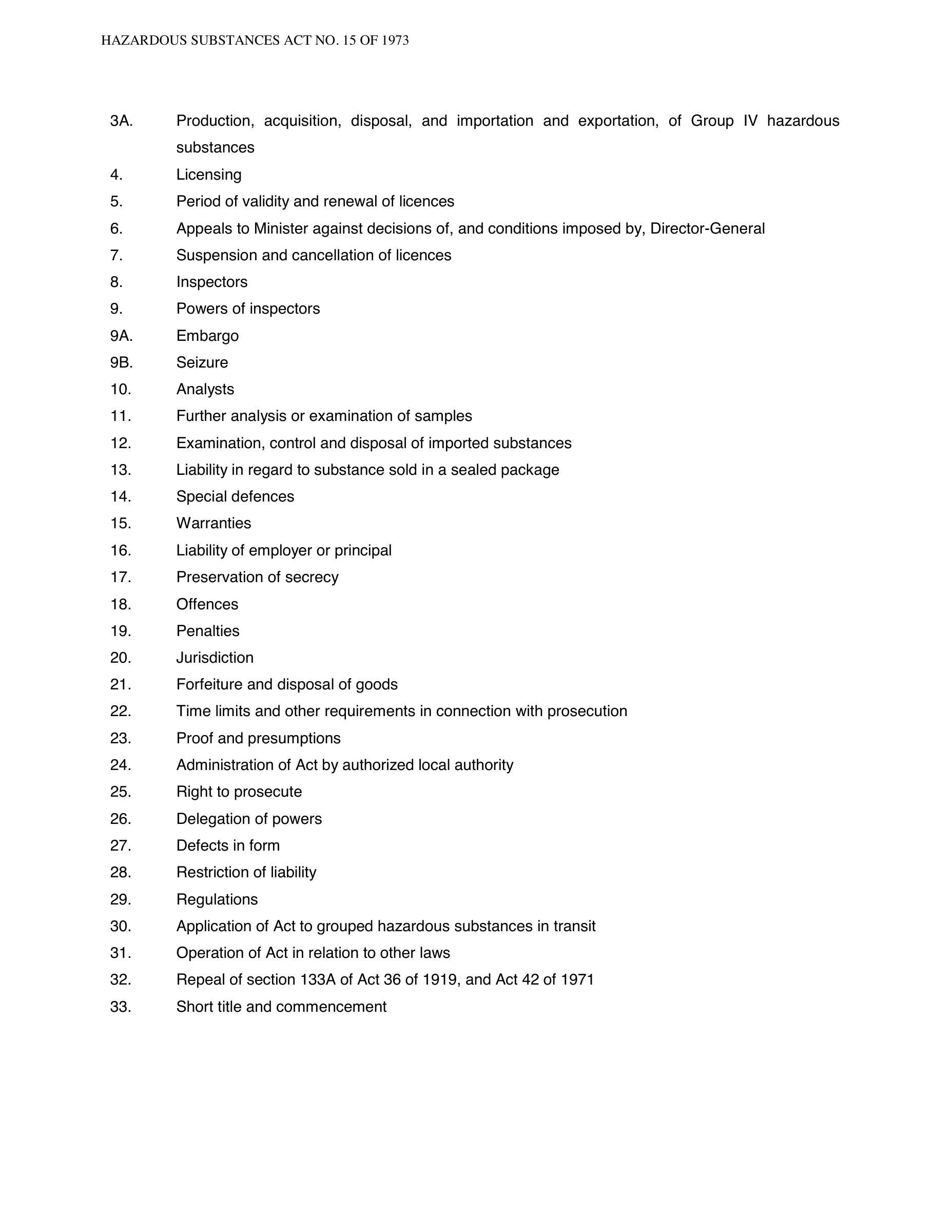 Hazardous Substances Act 15 of 1973 — complete original official PDF page 2