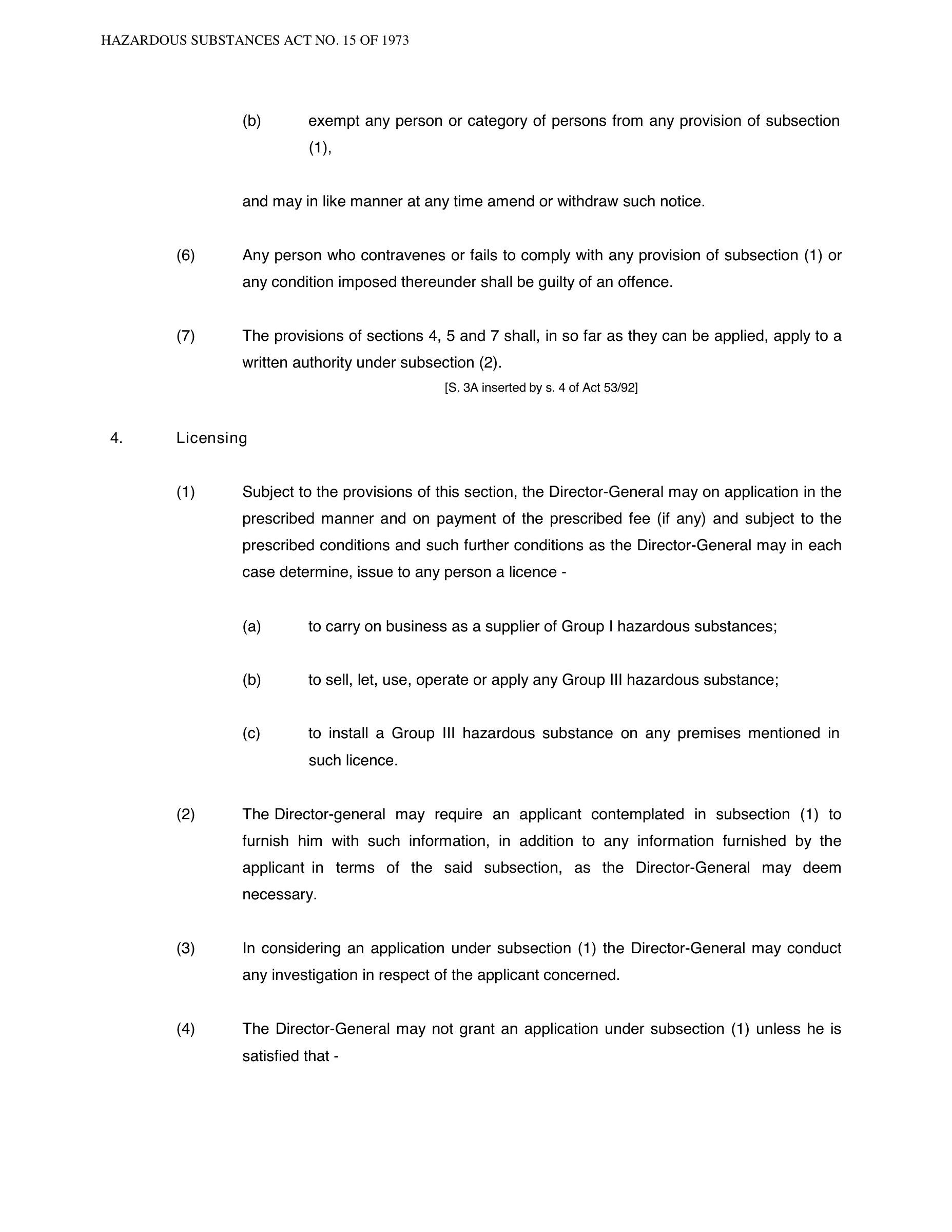 Hazardous Substances Act 15 of 1973 — complete original official PDF page 11