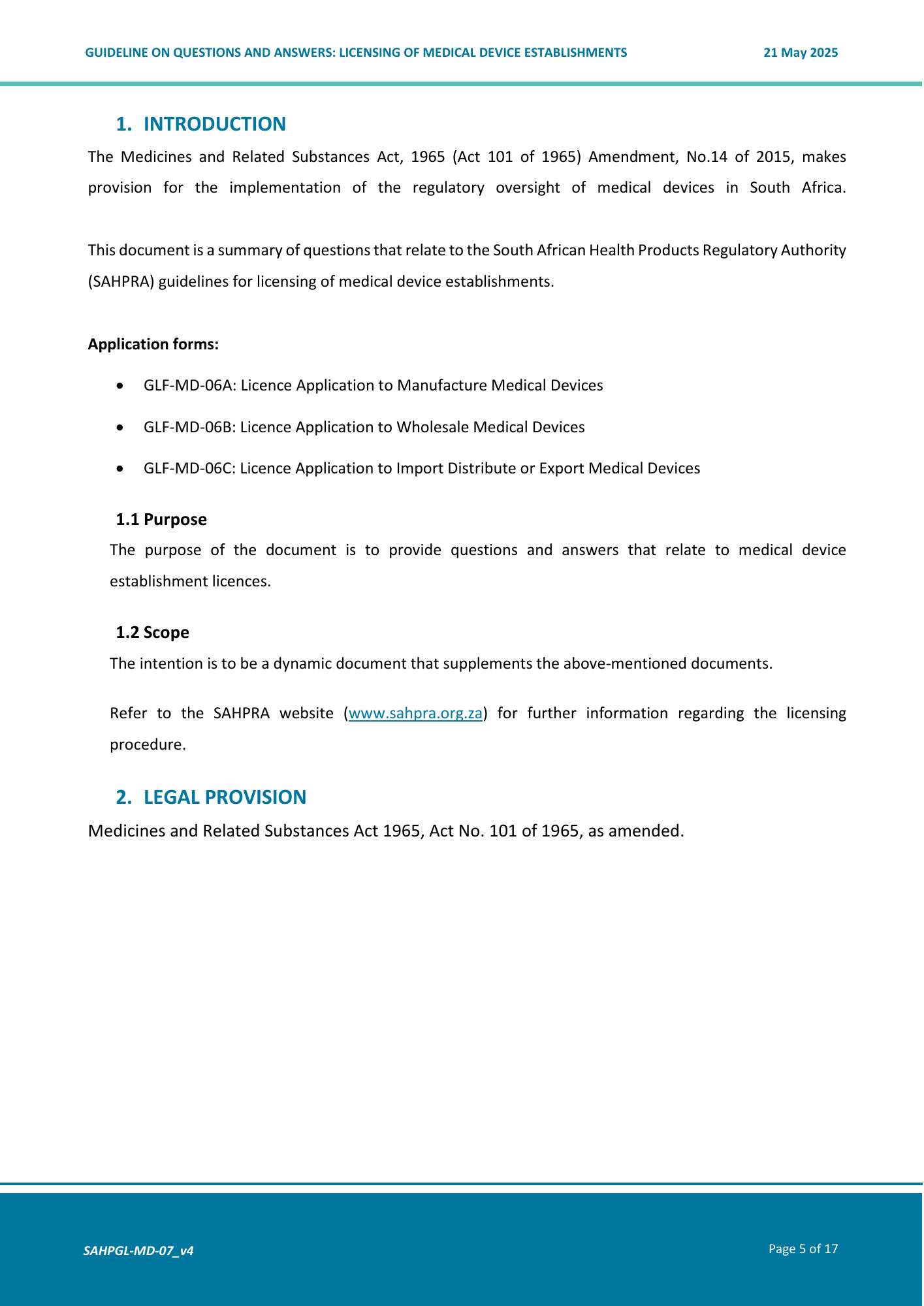 SAHPGL-MD-07 Version 4 — original PDF page 5