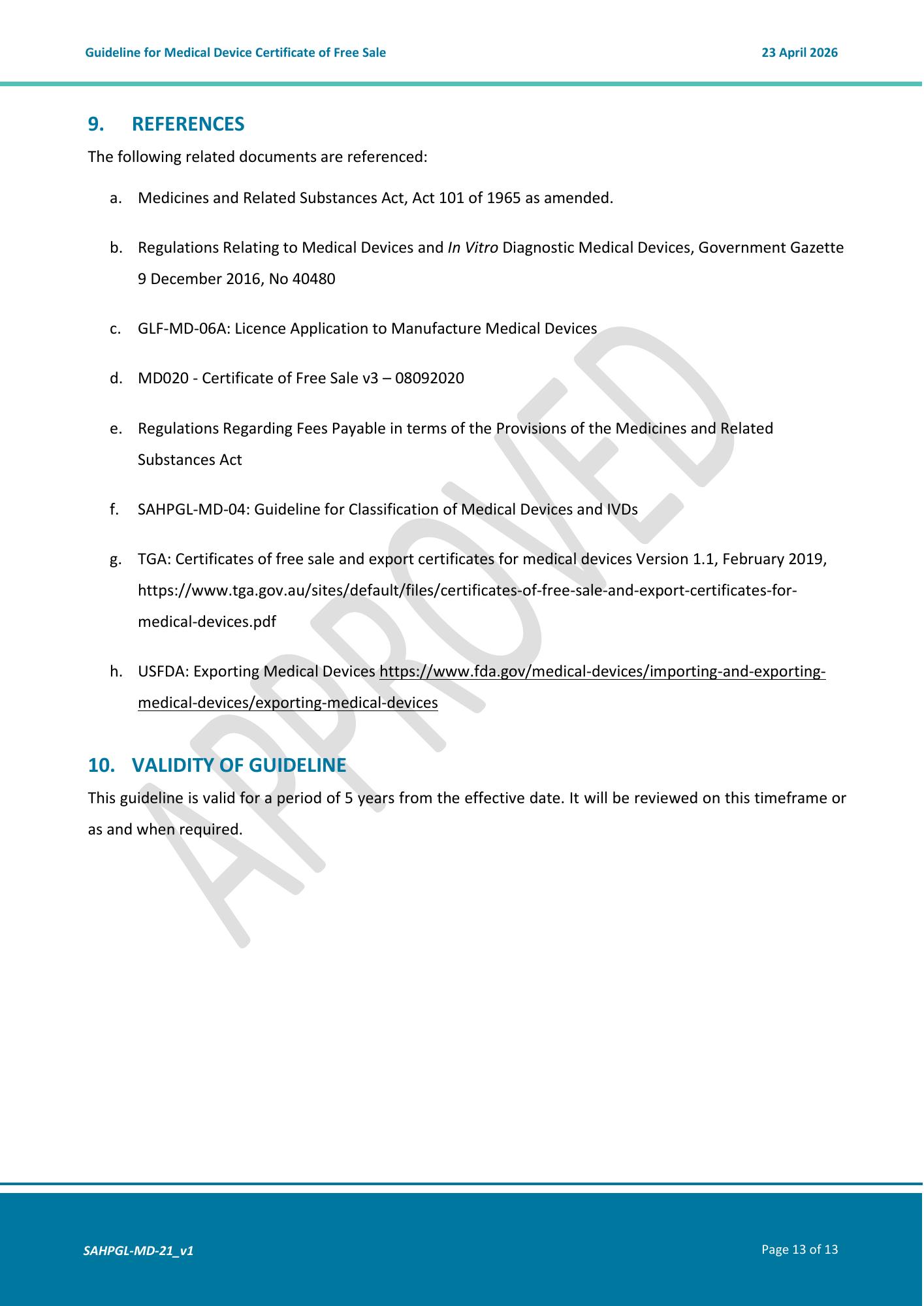 SAHPGL-MD-21 Version 1 — original PDF page 13