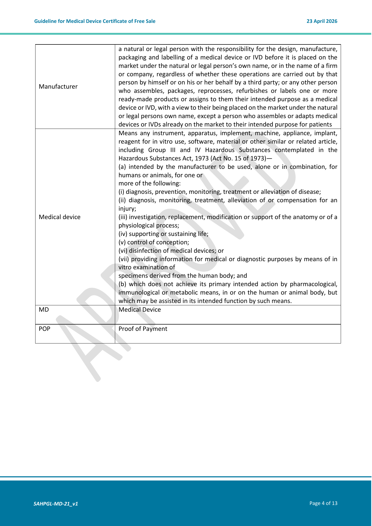 SAHPGL-MD-21 Version 1 — original PDF page 4