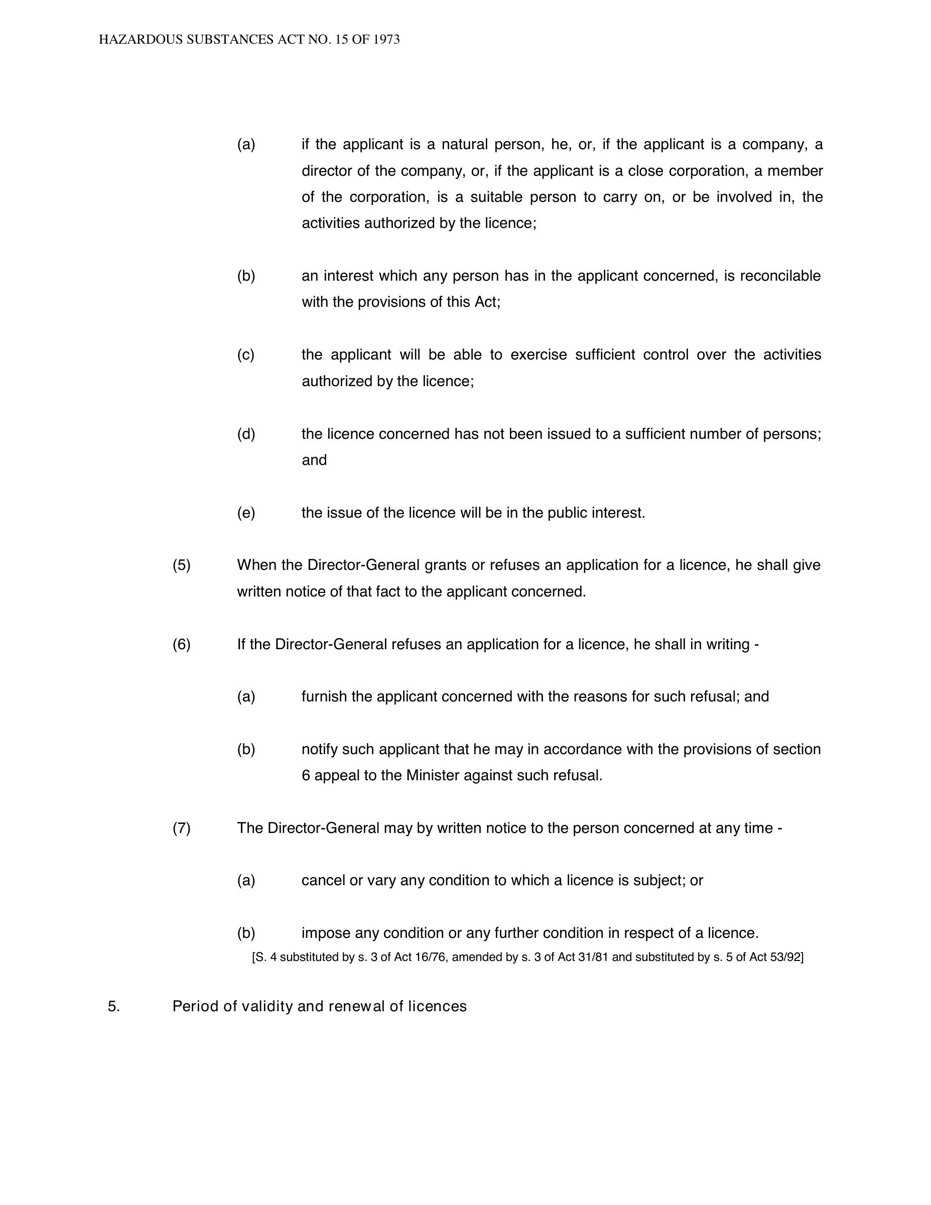 Hazardous Substances Act 15 of 1973 — complete original official PDF page 12