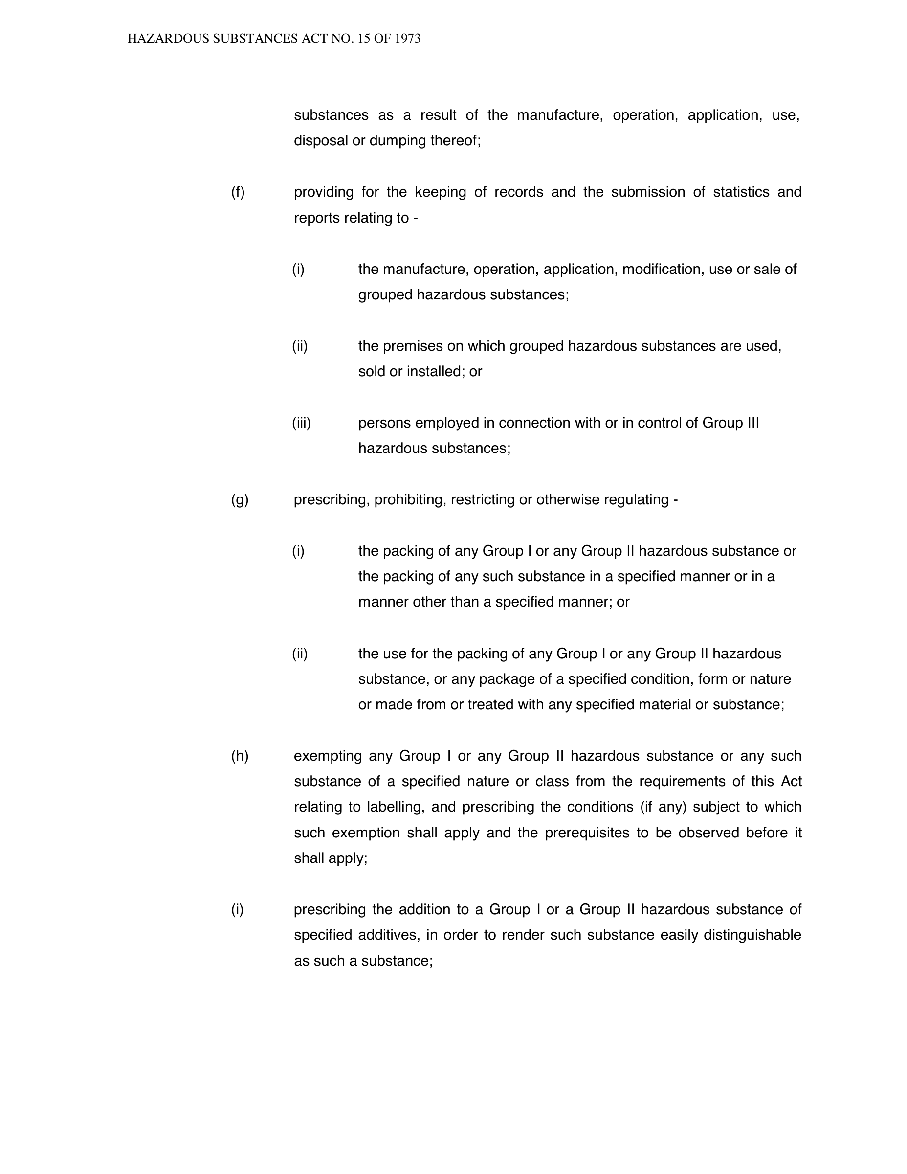 Hazardous Substances Act 15 of 1973 — complete original official PDF page 32