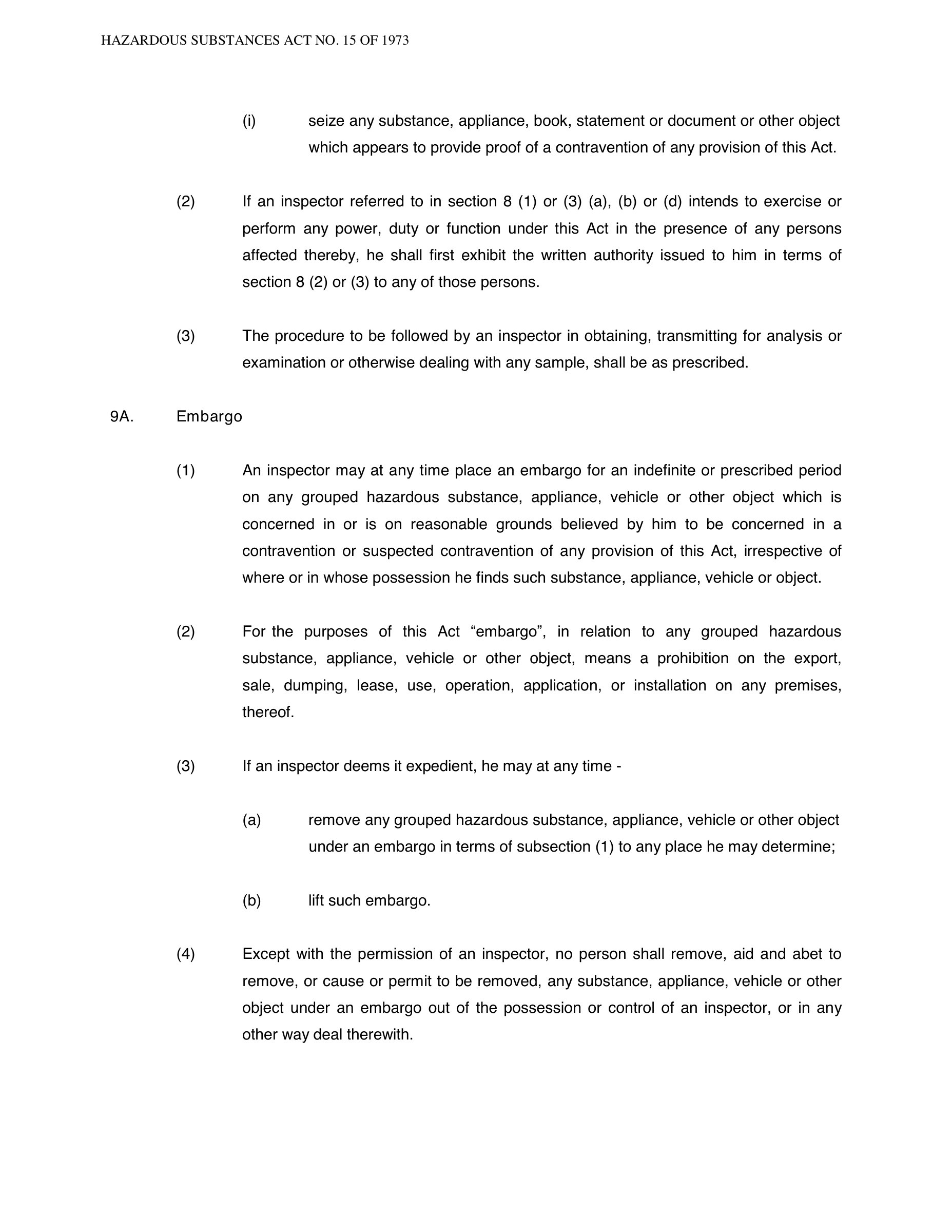 Hazardous Substances Act 15 of 1973 — complete original official PDF page 17