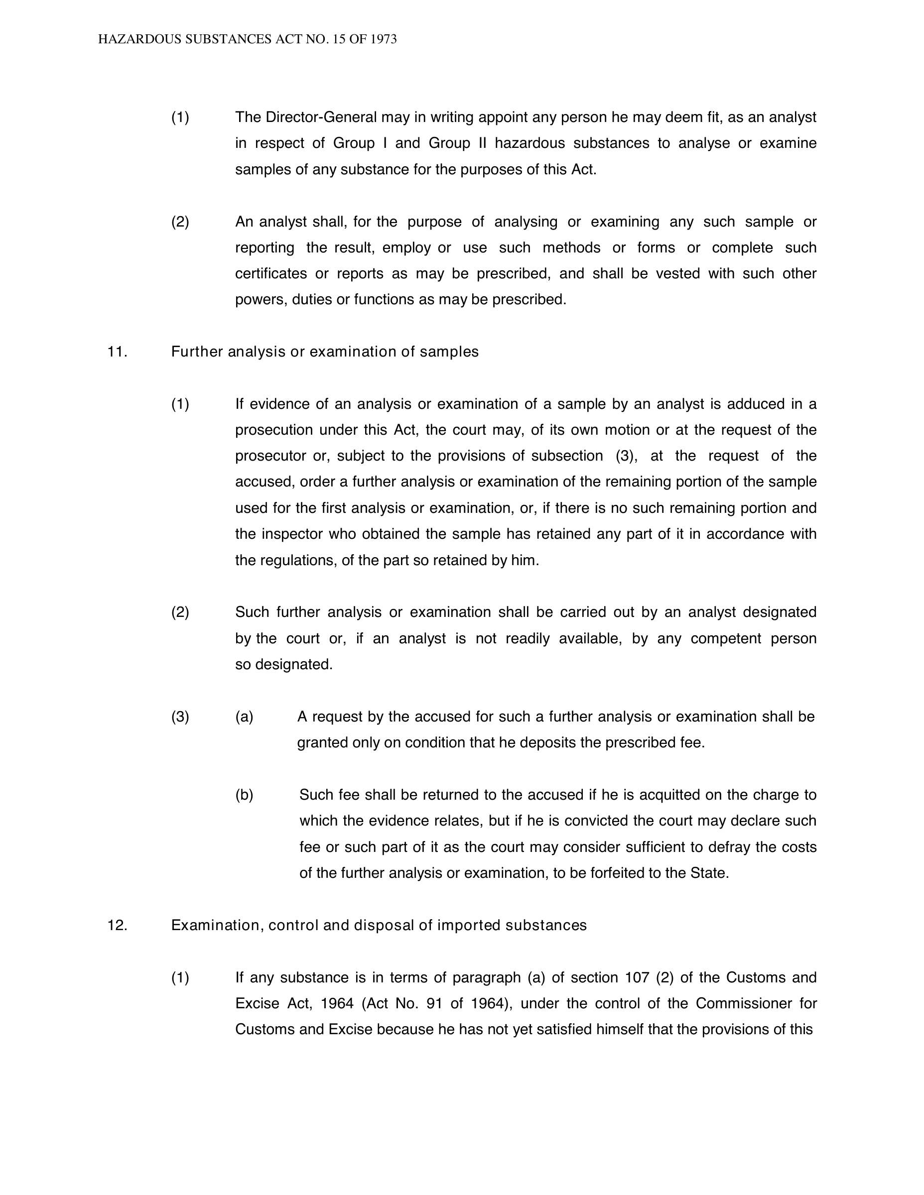 Hazardous Substances Act 15 of 1973 — complete original official PDF page 20