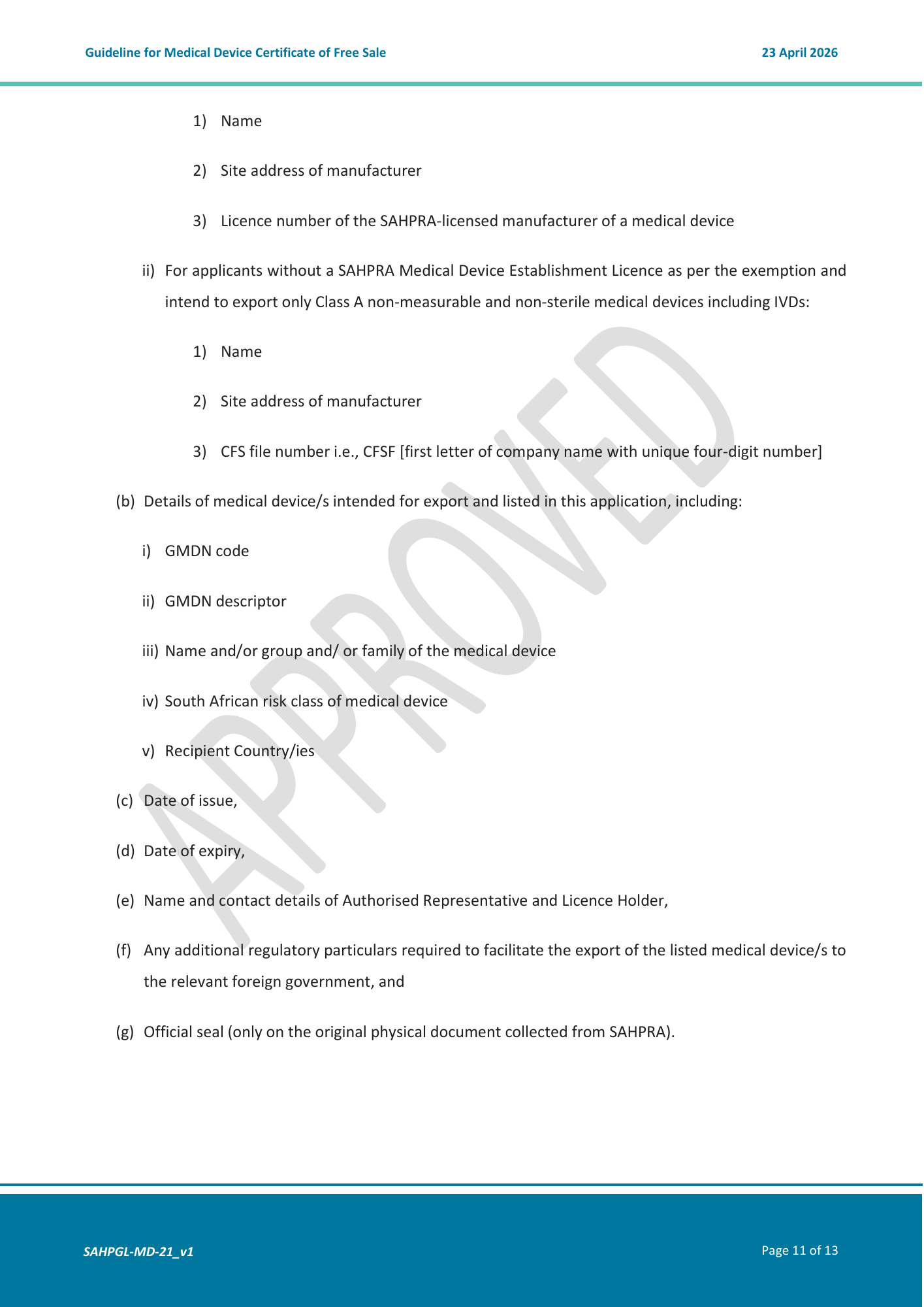 SAHPGL-MD-21 Version 1 — original PDF page 11