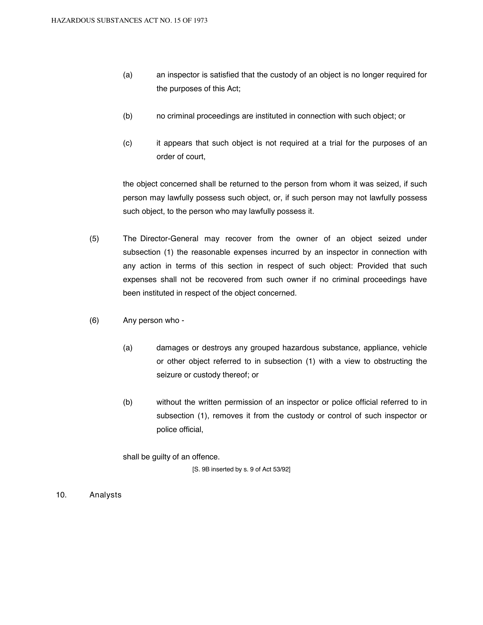 Hazardous Substances Act 15 of 1973 — complete original official PDF page 19
