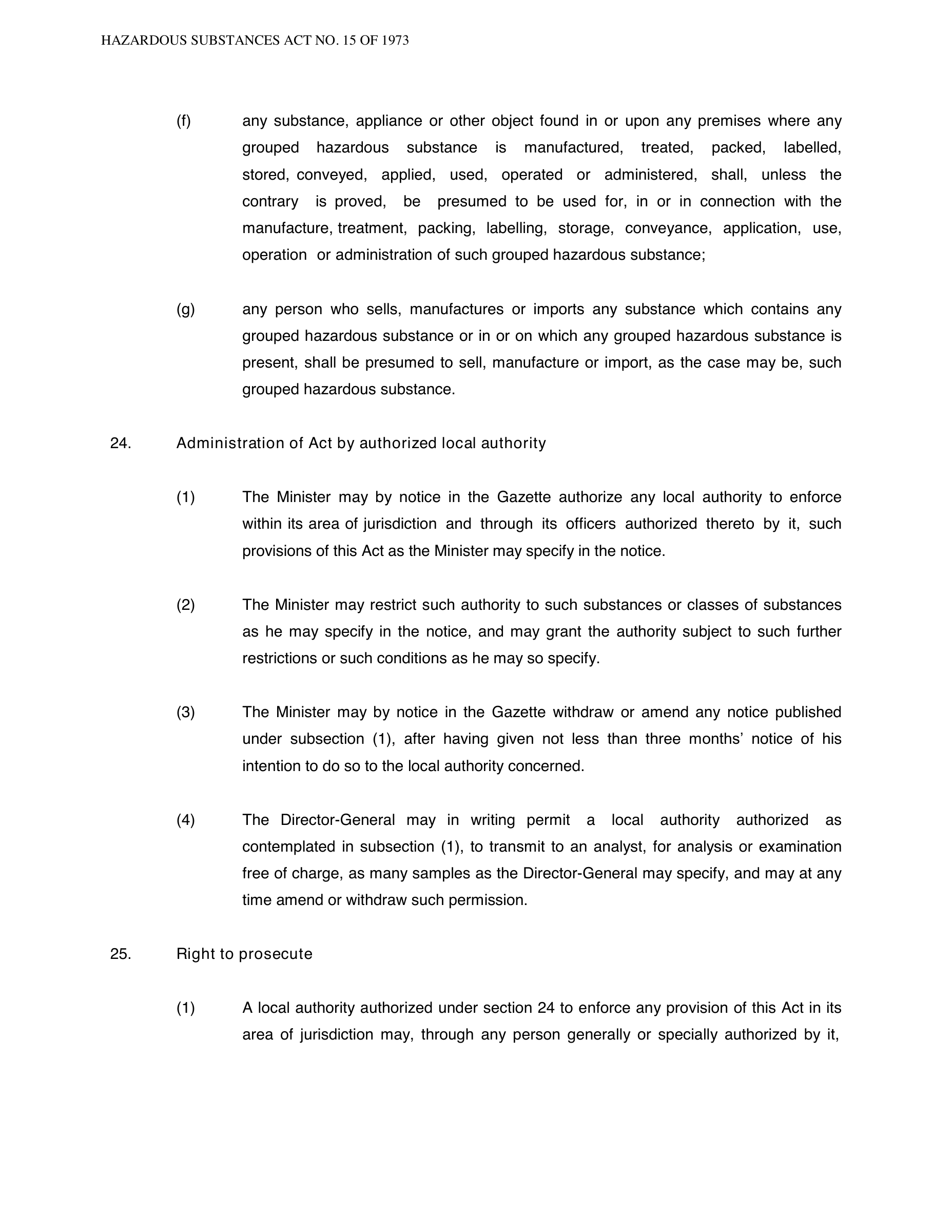 Hazardous Substances Act 15 of 1973 — complete original official PDF page 29