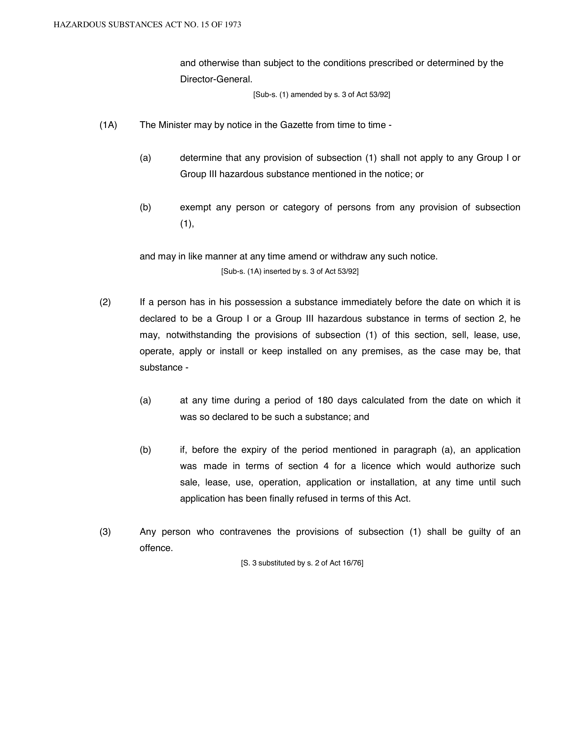 Hazardous Substances Act 15 of 1973 — complete original official PDF page 9