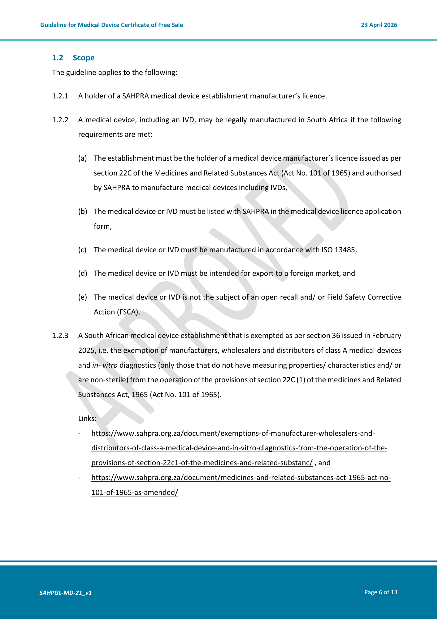 SAHPGL-MD-21 Version 1 — original PDF page 6
