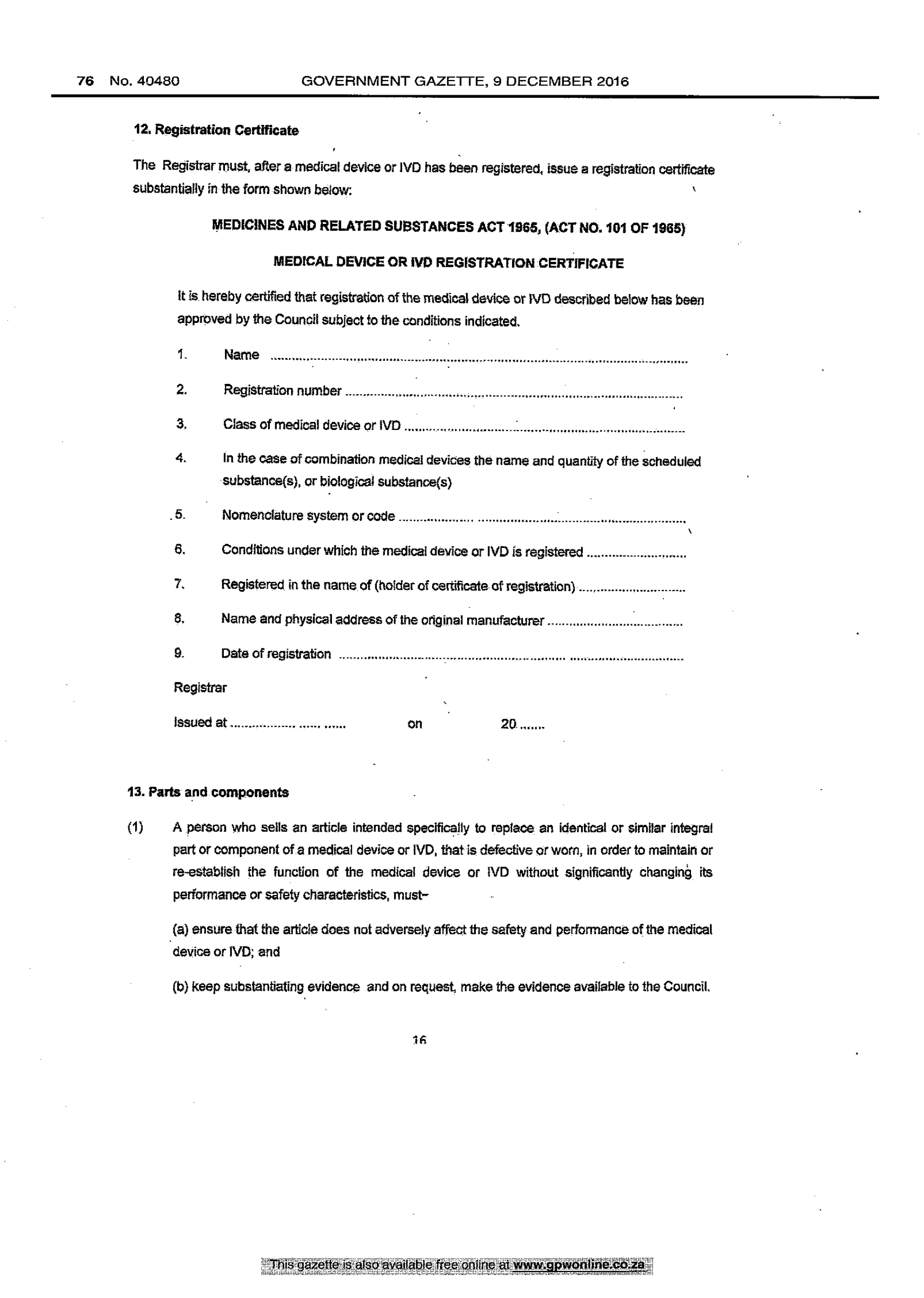 GN R1515 / GG 40480 — complete original official PDF page 16