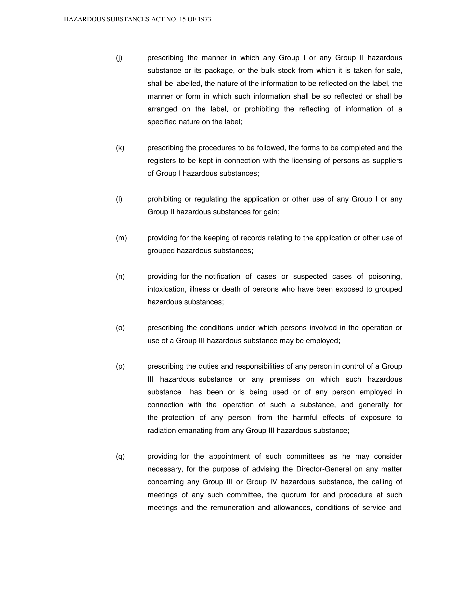Hazardous Substances Act 15 of 1973 — complete original official PDF page 33