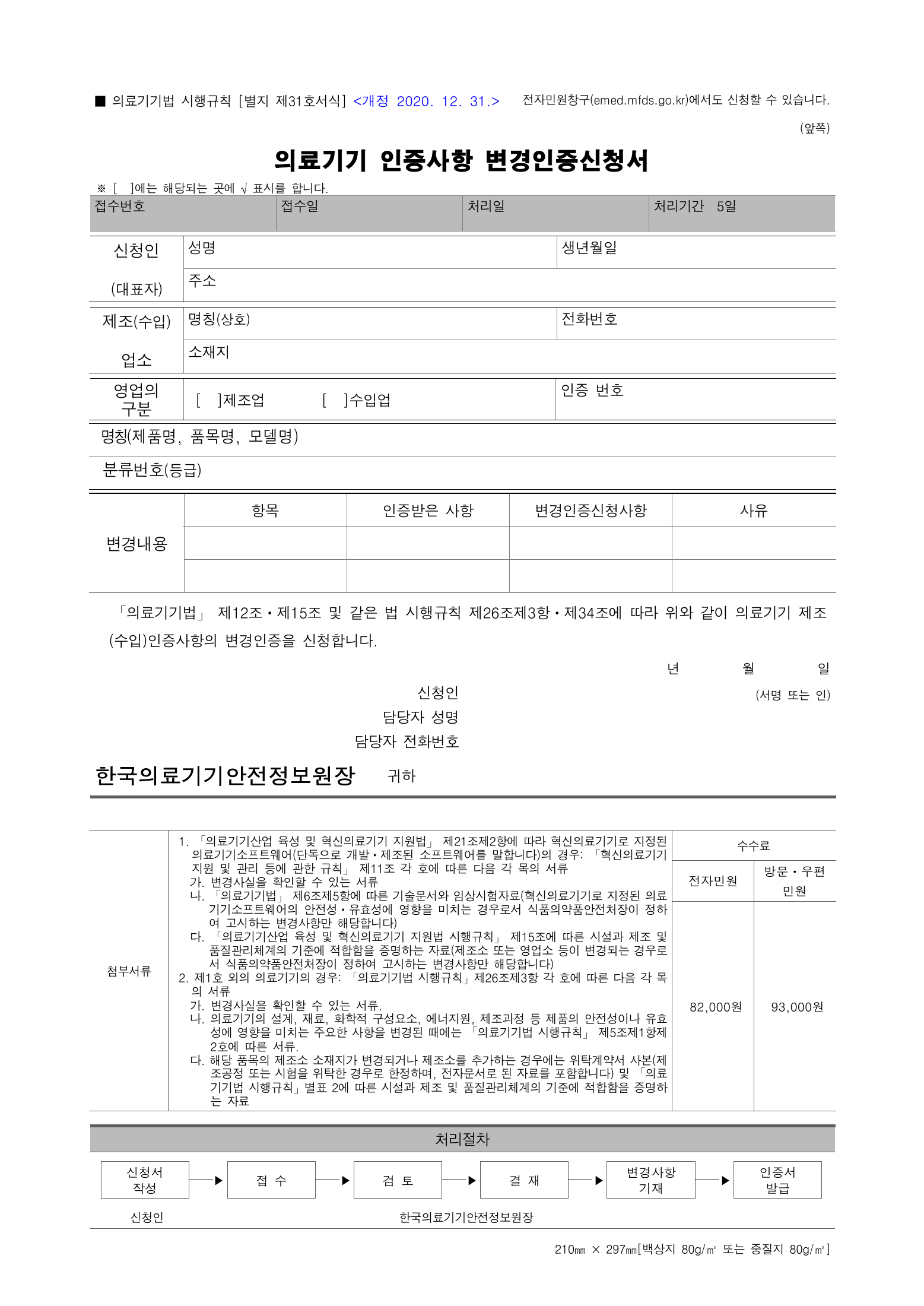 Official Korean Medical Devices Act Enforcement Rule 총리령 제2127호 full selected PDF export, physical page 202 of 251; original image governs native search text.