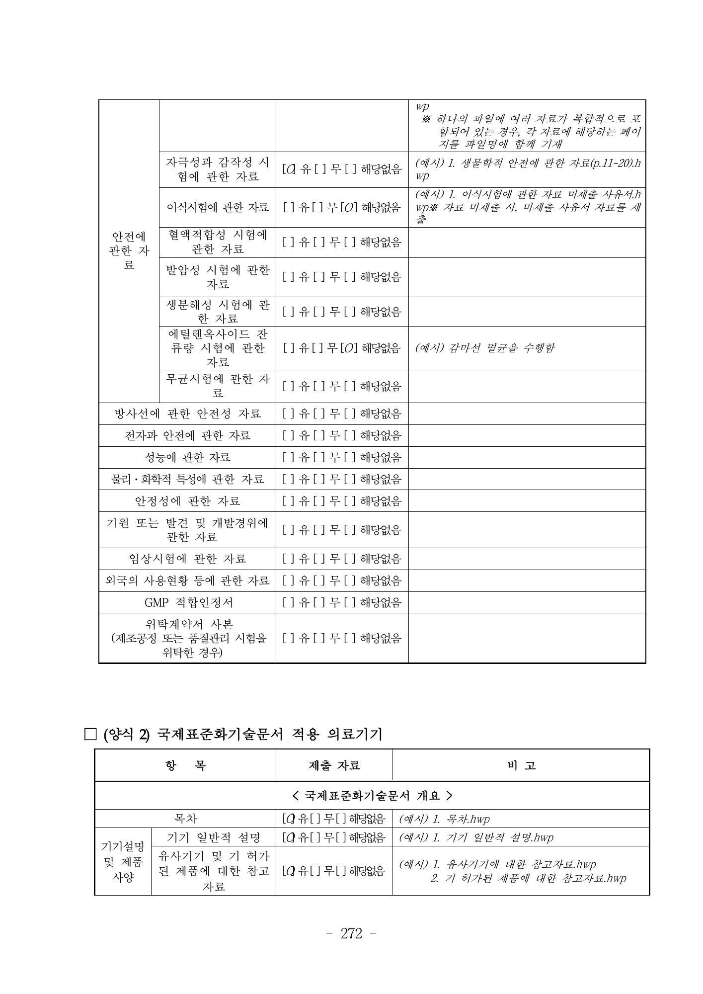 MFDS Notice2026-6 — consolidated base — original official PDF page272; original table columns and diagrams retained