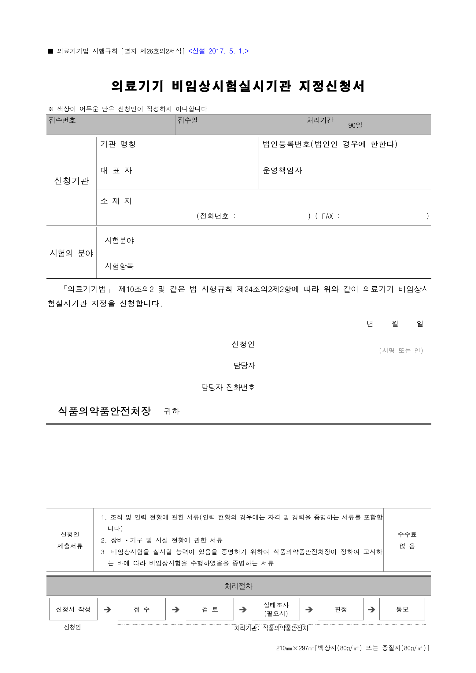 Official Korean Medical Devices Act Enforcement Rule 총리령 제2127호 full selected PDF export, physical page 192 of 251; original image governs native search text.