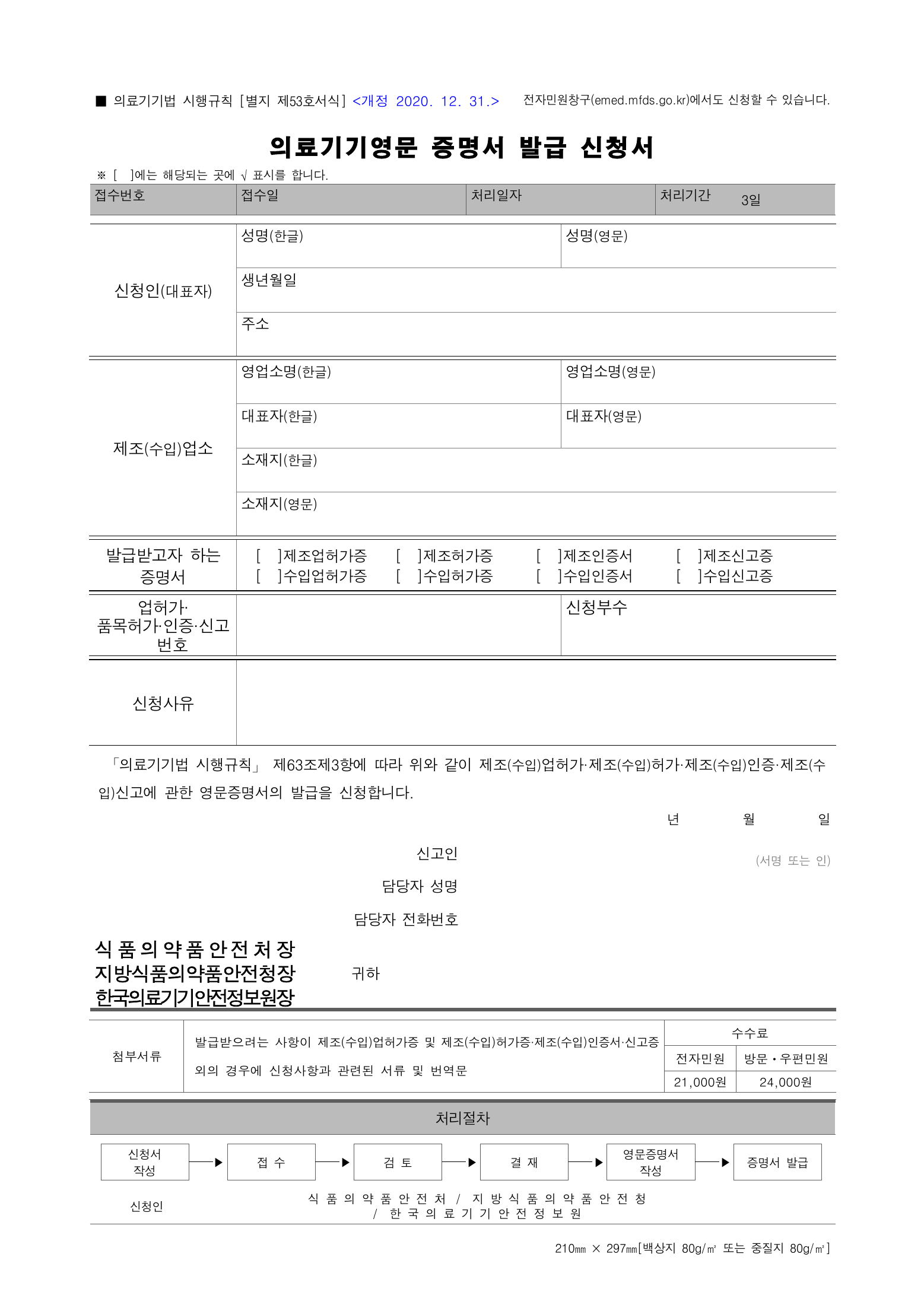 Official Korean Medical Devices Act Enforcement Rule 총리령 제2127호 full selected PDF export, physical page 247 of 251; original image governs native search text.