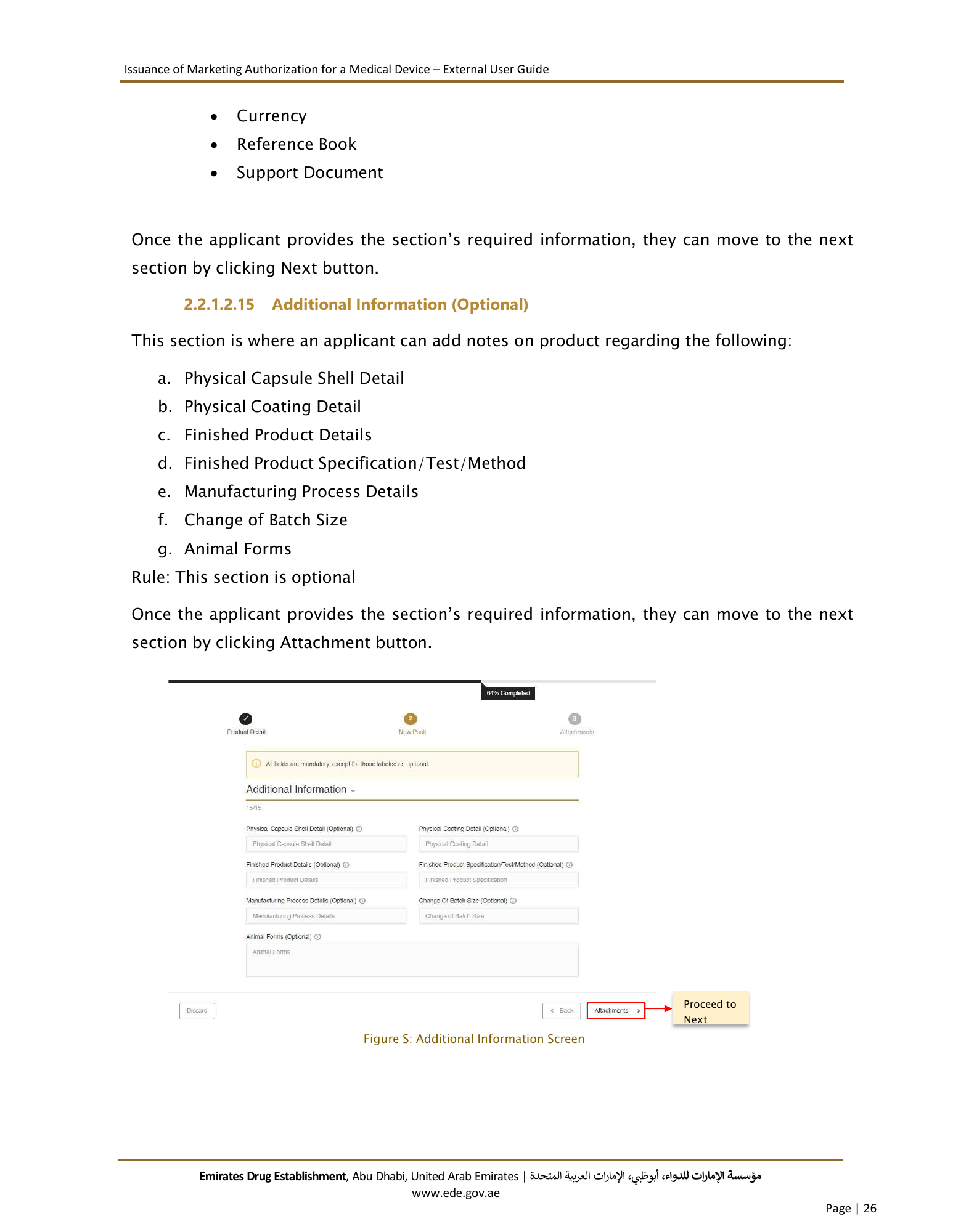 External User Guide — Issuance of Marketing Authorization for a Medical Device — original physical PDF page 24; full original layout and figures retained.