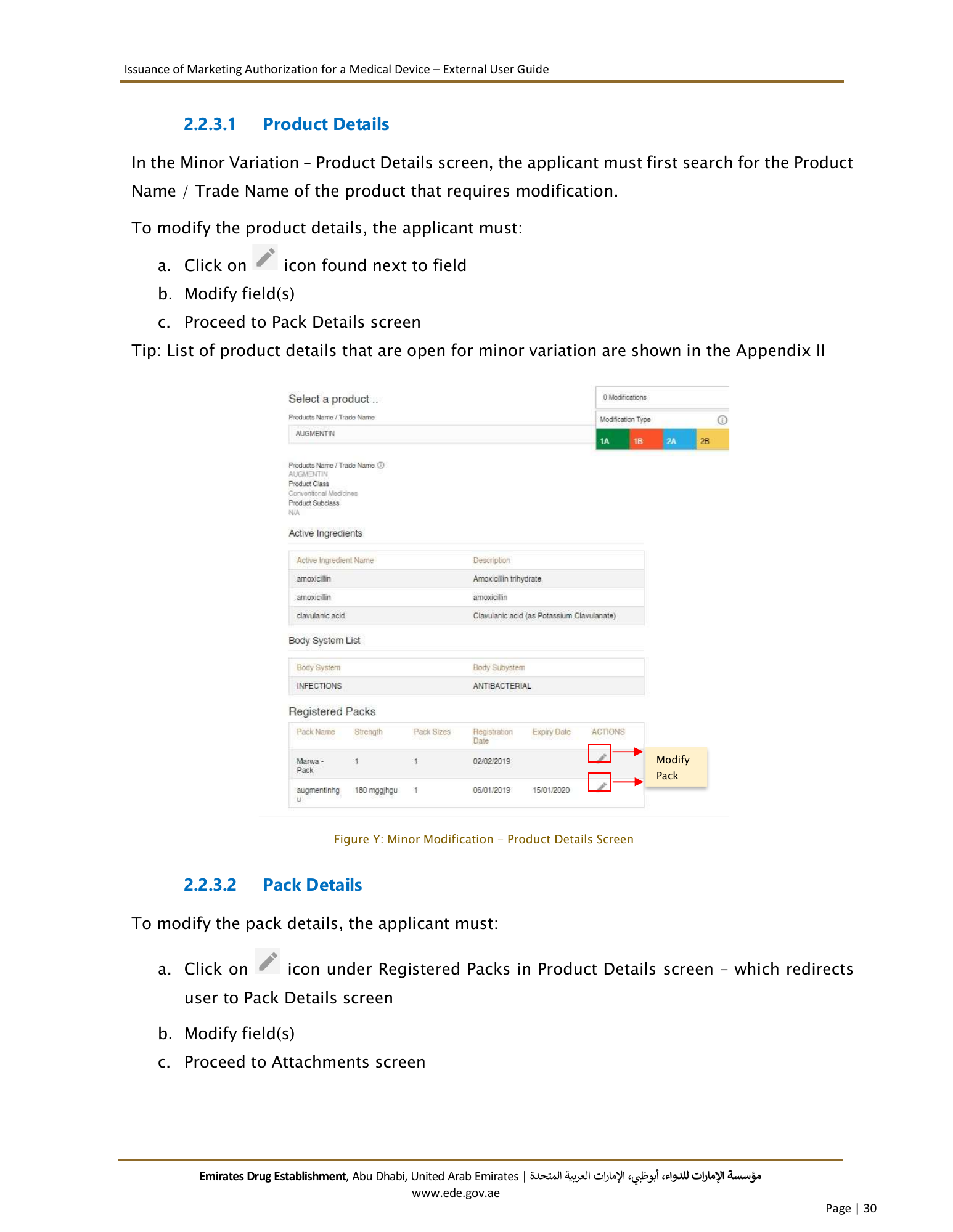 External User Guide — Issuance of Marketing Authorization for a Medical Device — original physical PDF page 28; full original layout and figures retained.