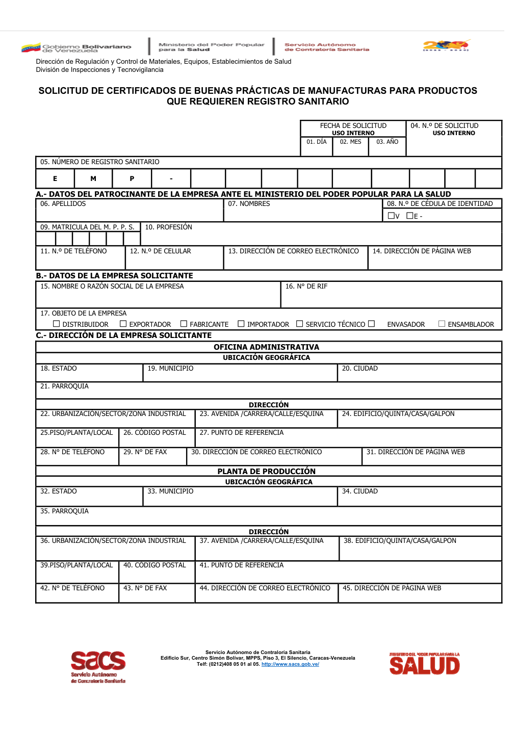 Original PDF page 1 — retained source fields, tables and layout.