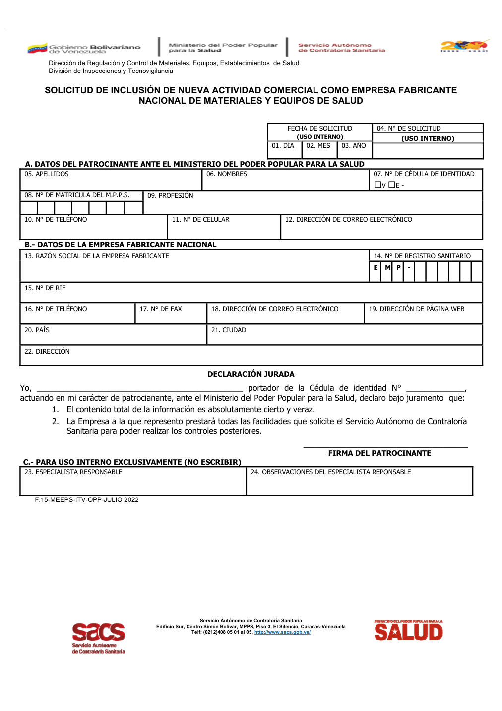Original PDF page 1 — retained source fields, tables and layout.