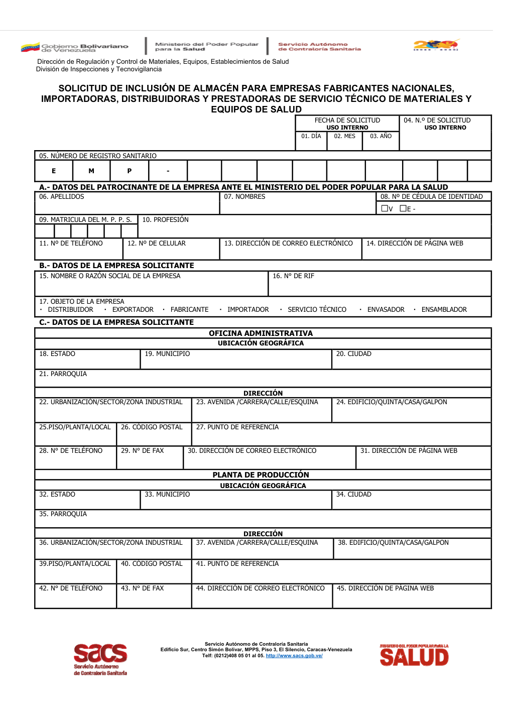 Original PDF page 1 — retained source fields, tables and layout.