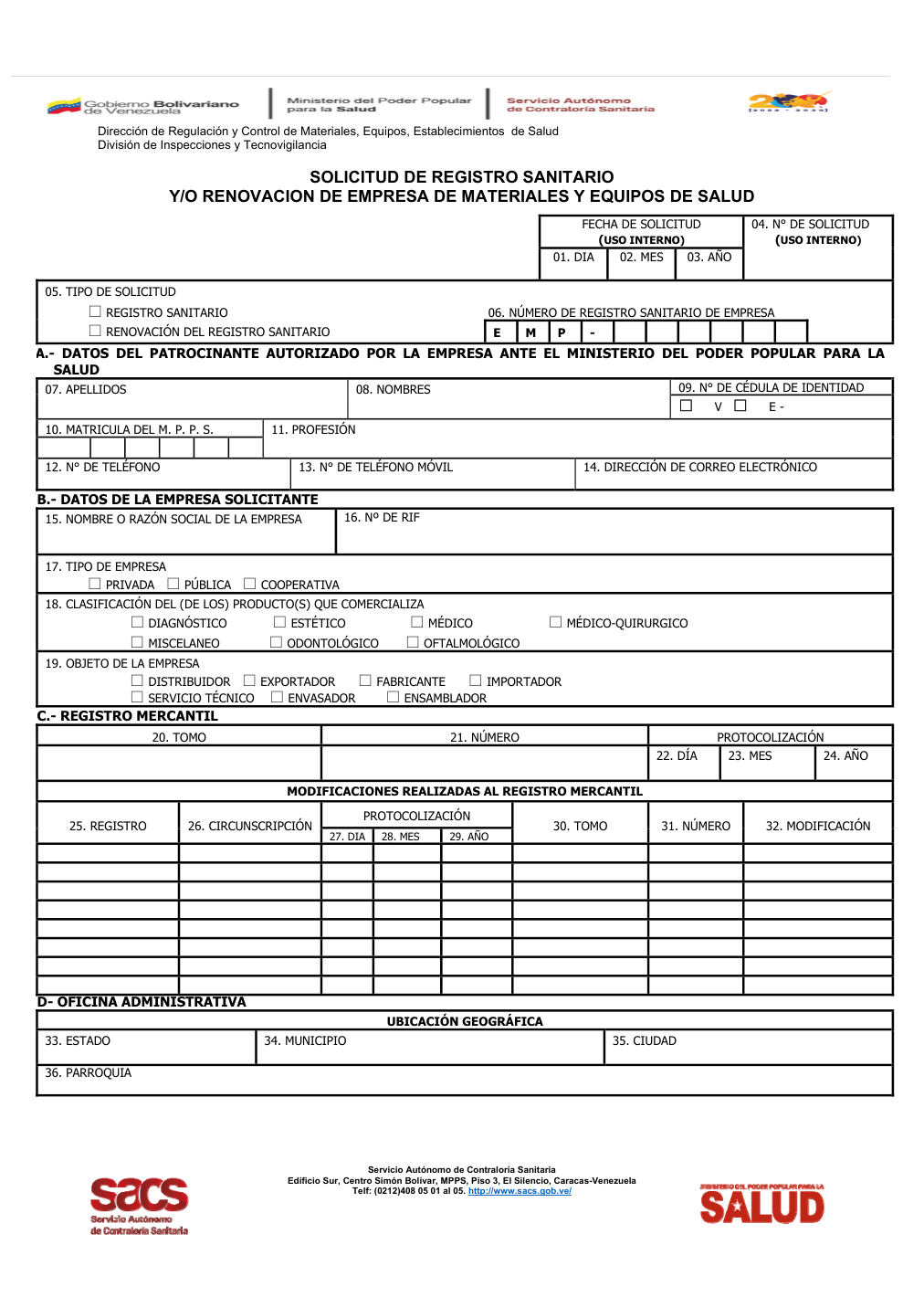 Original PDF page 1 — retained source fields, tables and layout.