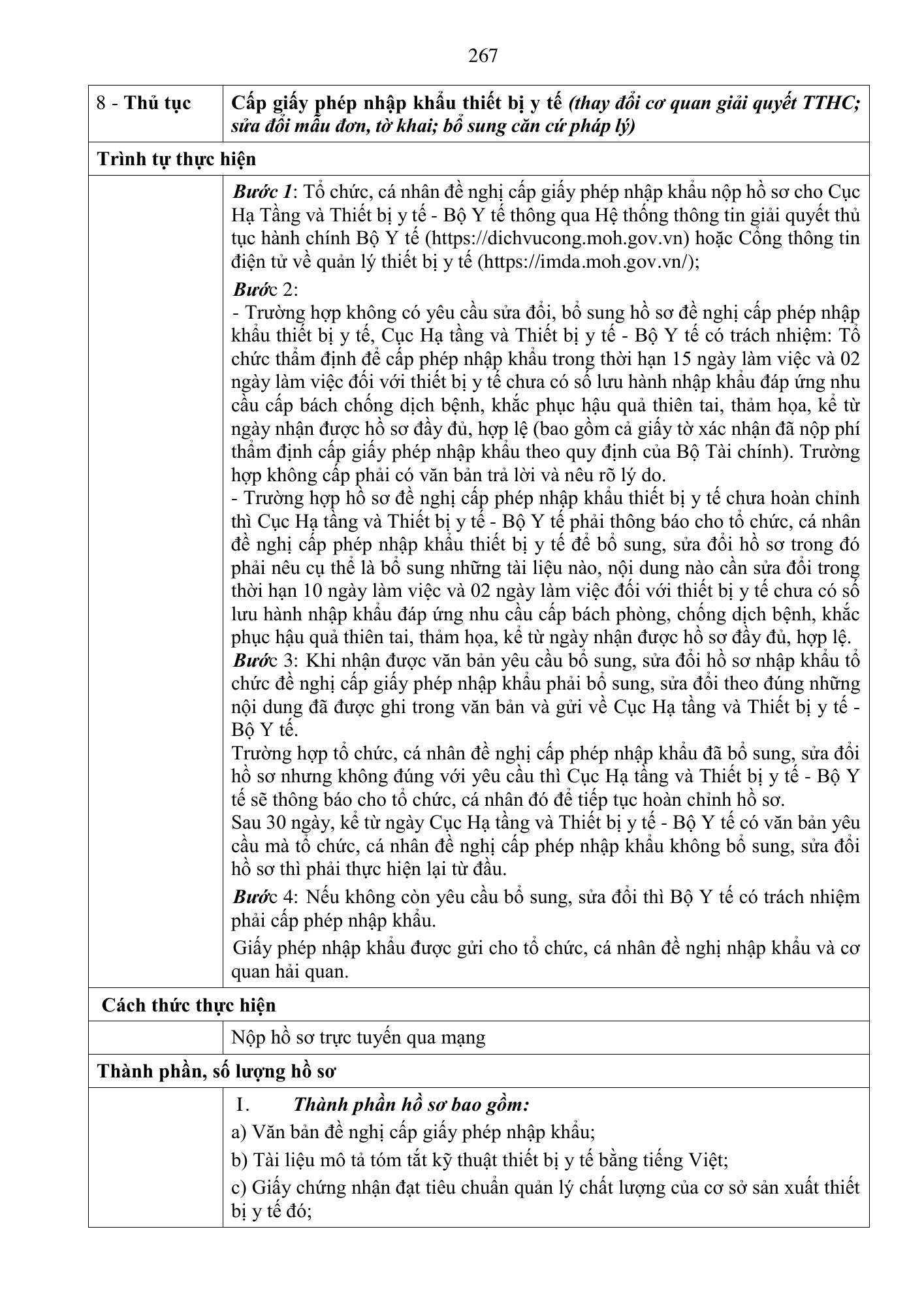 Quyết định 3618/QĐ-BYT — original official PDF physical page 267; complete source layout, tables and image text retained