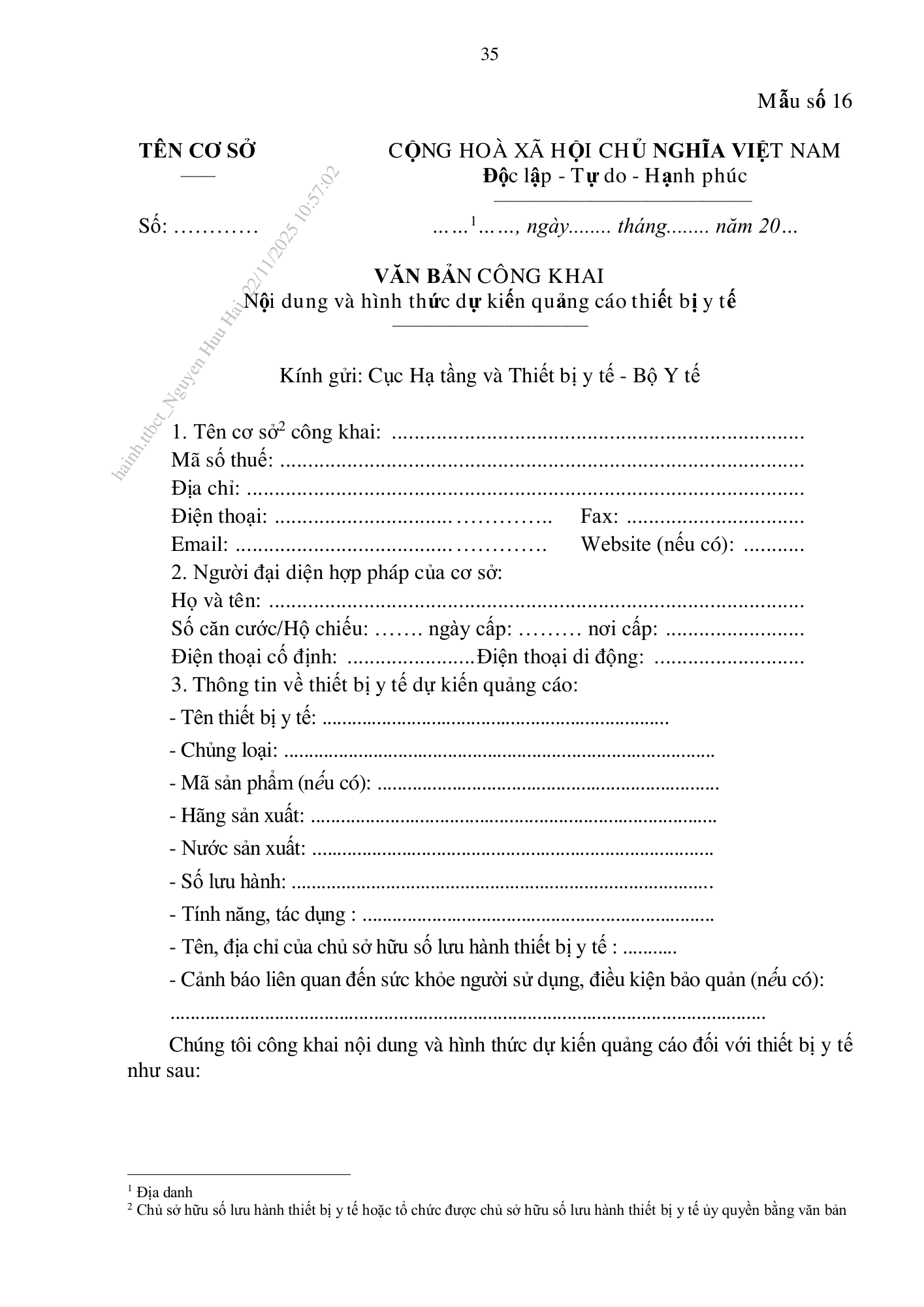 Thông tư44/2025/TT-BYT — original official PDF page39; original table columns and diagrams retained