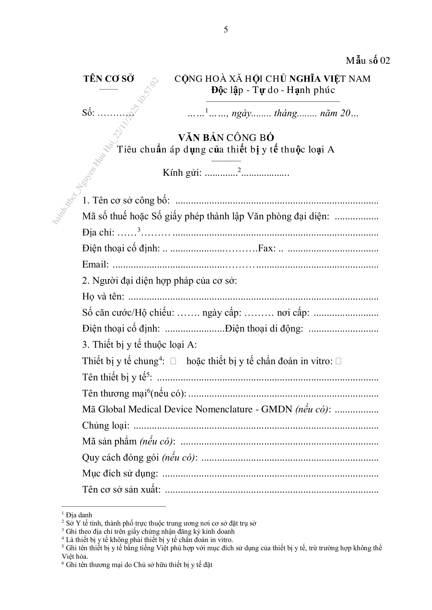 Thông tư44/2025/TT-BYT — original official PDF page9; original table columns and diagrams retained