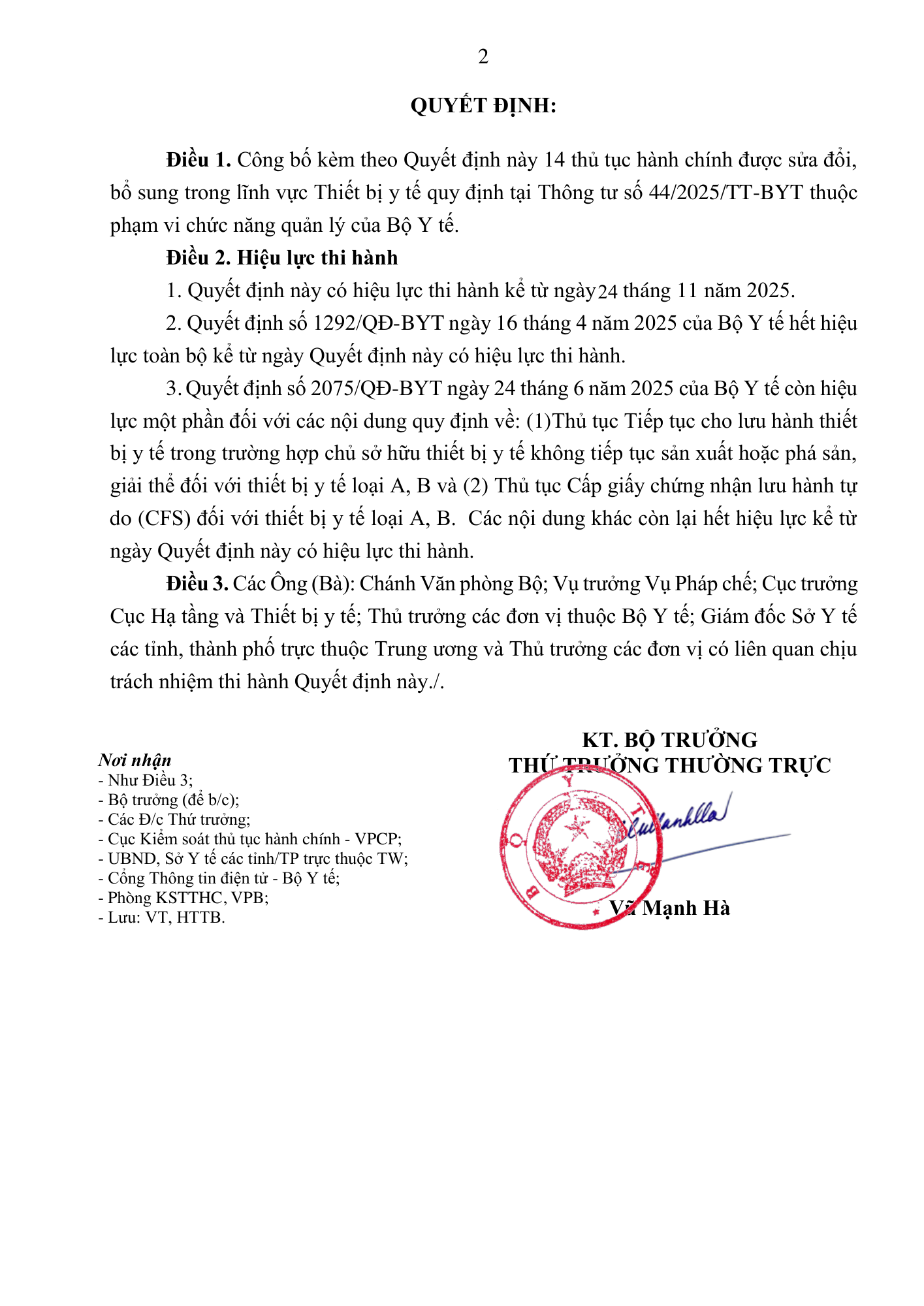 Quyết định 3618/QĐ-BYT — original official PDF physical page 2; complete source layout, tables and image text retained
