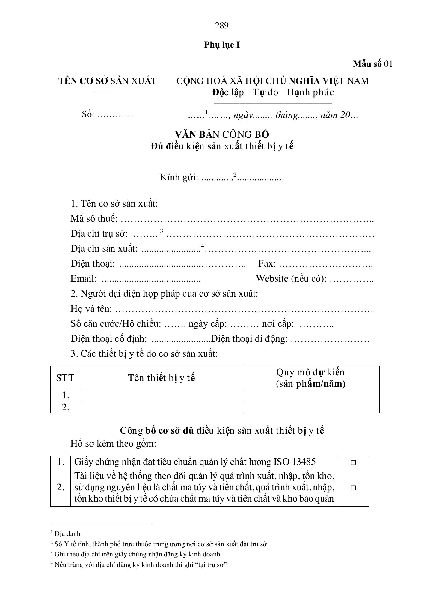 Quyết định 3618/QĐ-BYT — original official PDF physical page 289; complete source layout, tables and image text retained