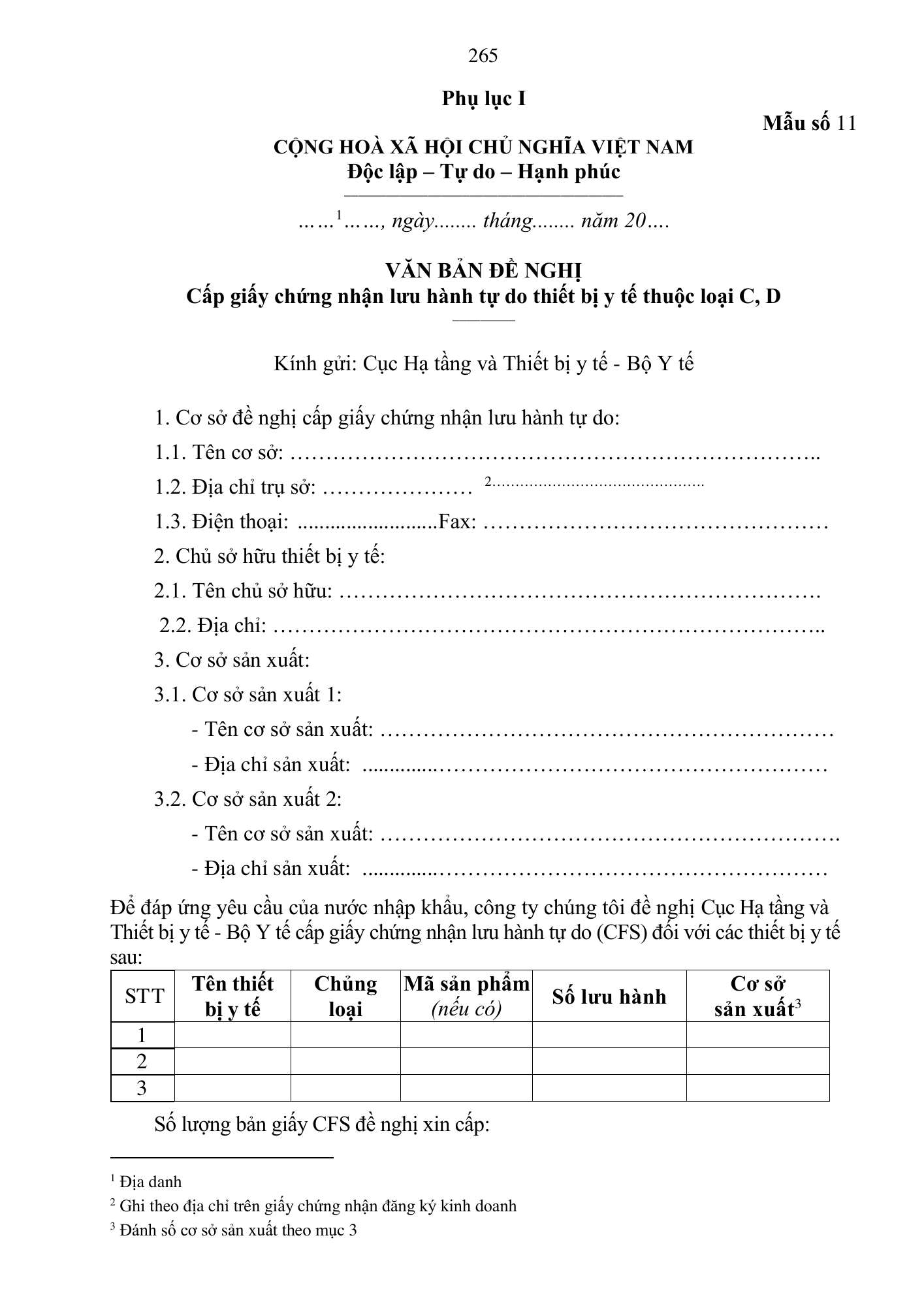 Quyết định 3618/QĐ-BYT — original official PDF physical page 265; complete source layout, tables and image text retained